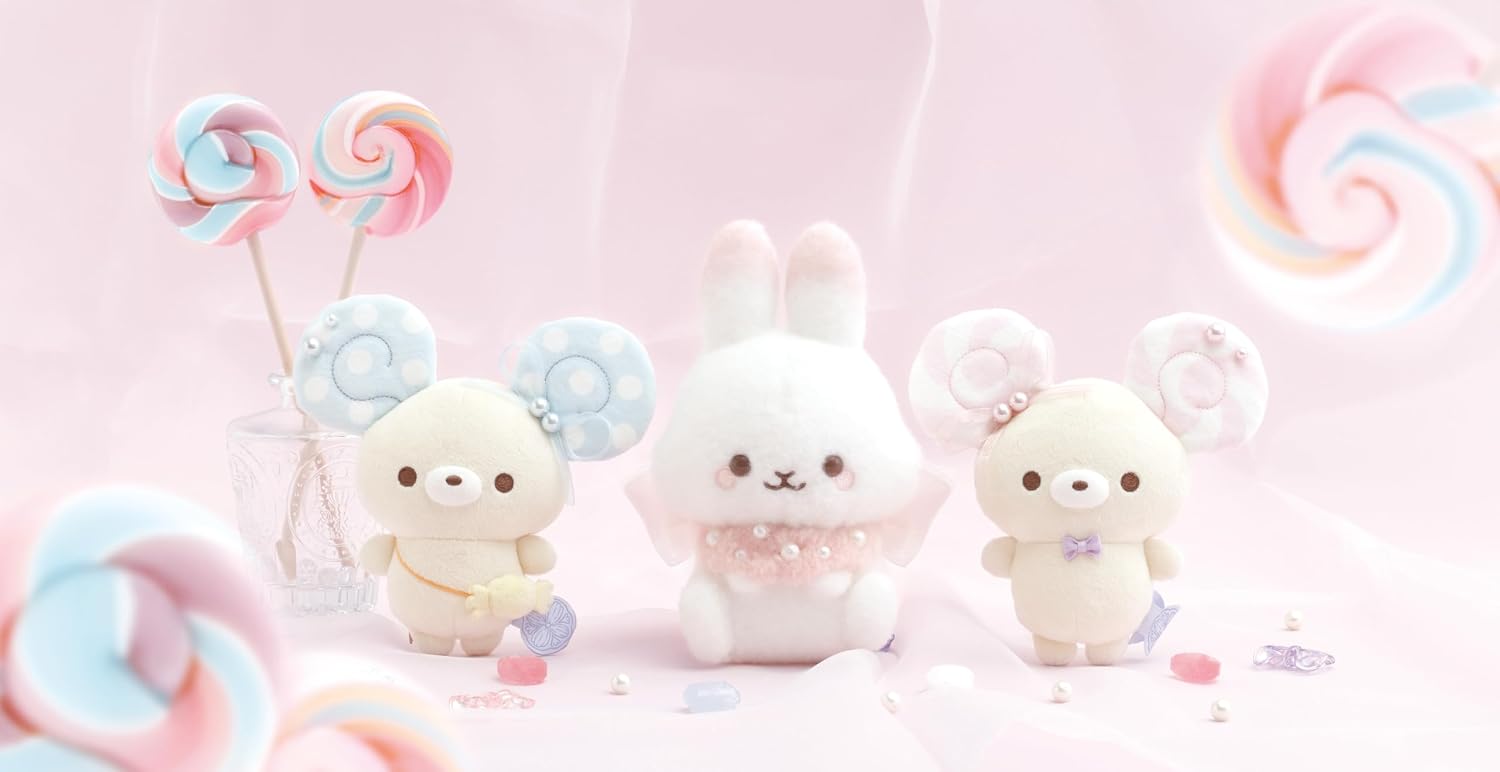 Detalle de サンエックス MV32201 シュガーココムー ぬいぐるみ「ローリーとポップのキャンディデイ」