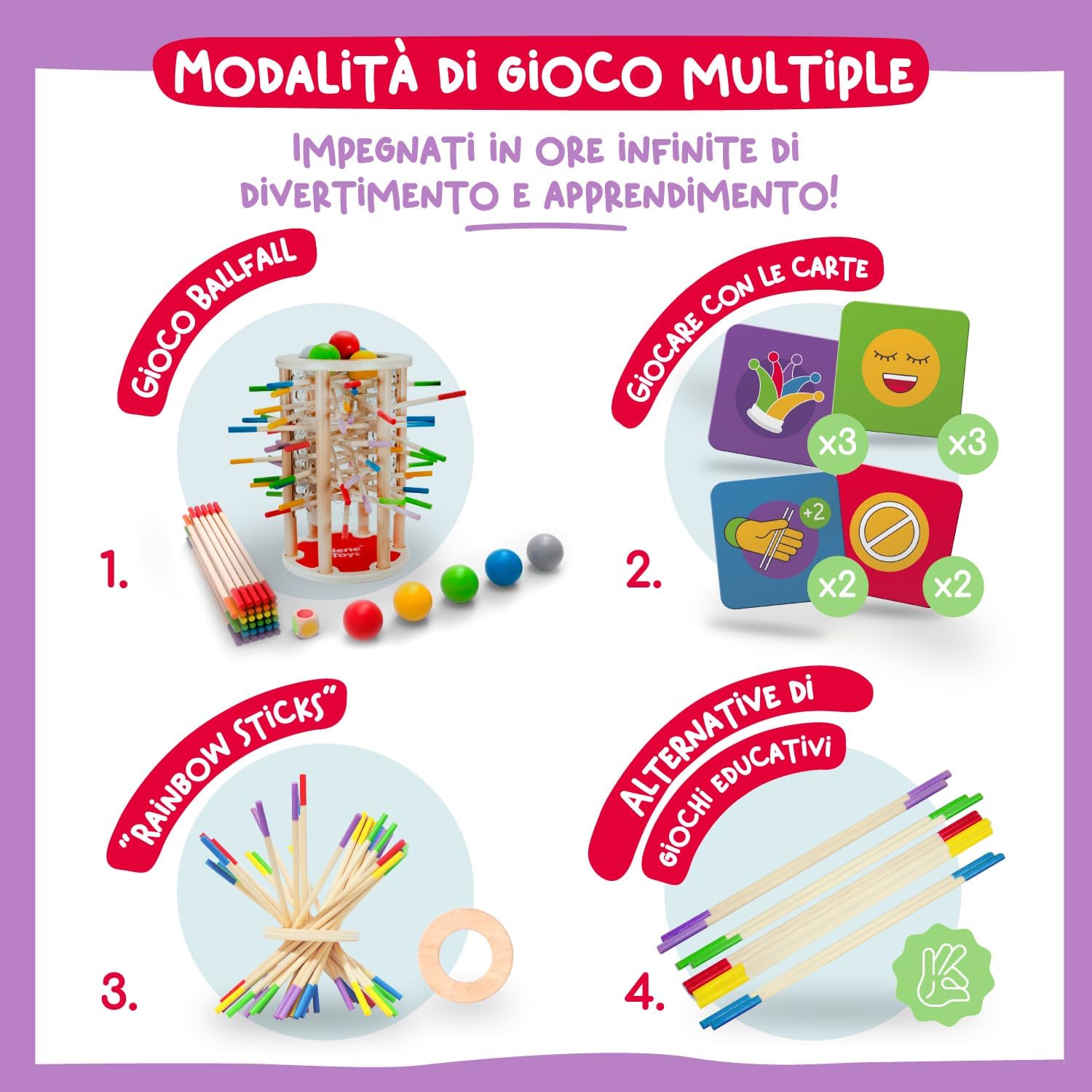 Detalle de Nene Toys BALLFALL Grande gioco Montessori