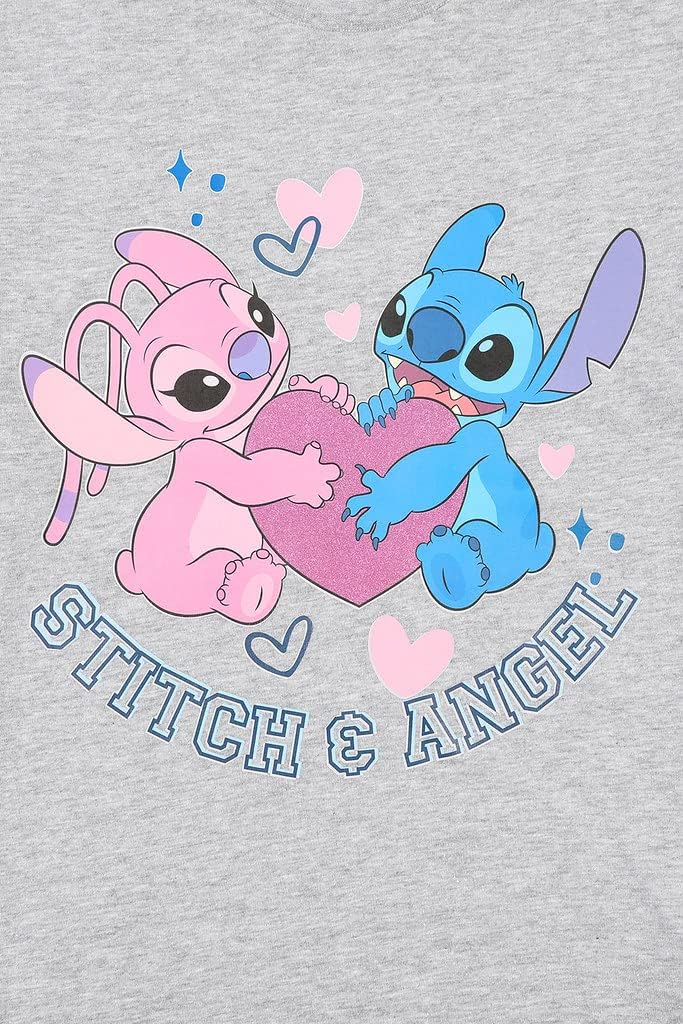 Thumbnail 2 de Disney Super Cute Lilo and Stitch & Angel Ladies Cotton Long Pyjama Set
