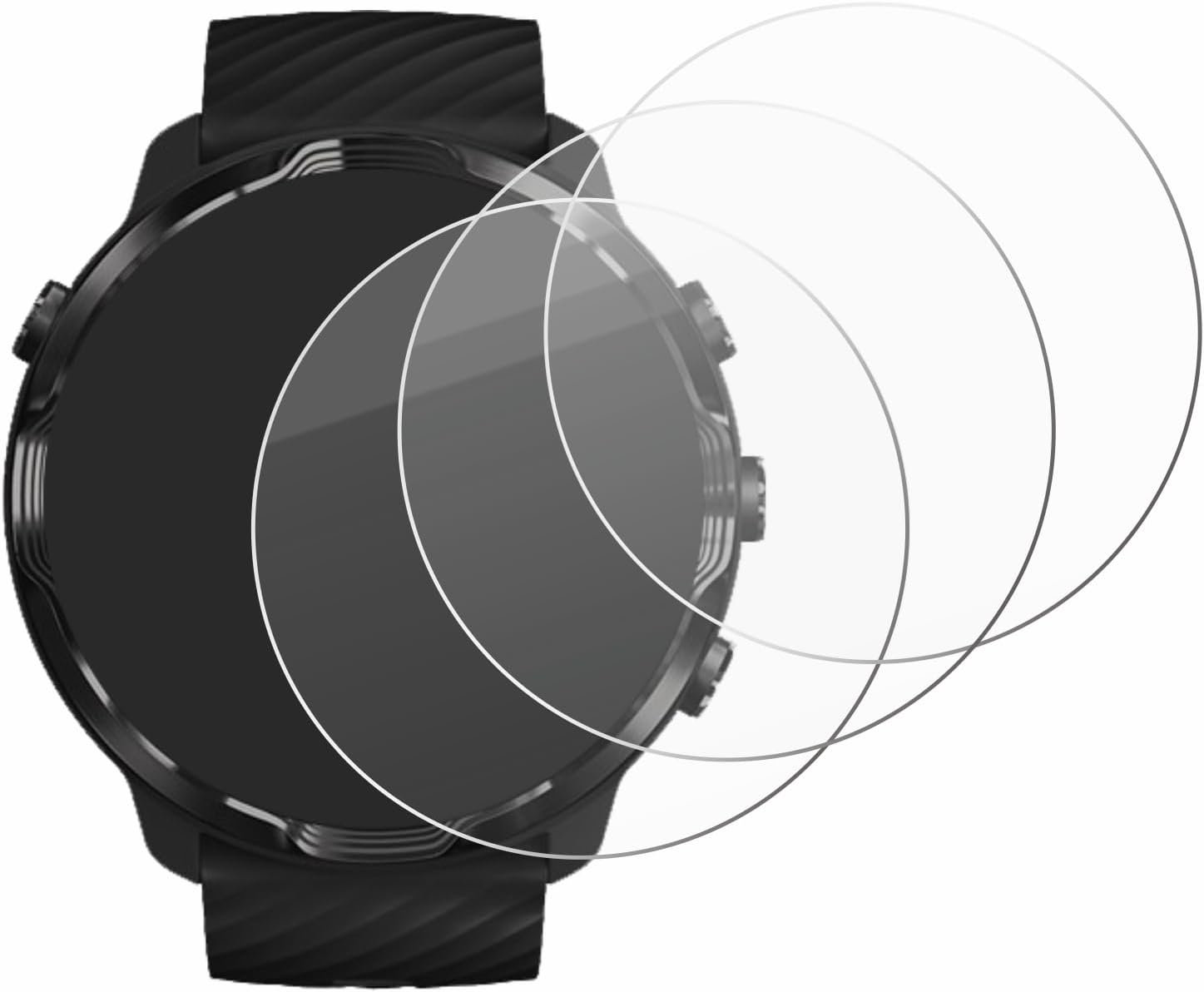 Thumbnail 1 de savvies Protector Cristal Templado para Suunto 7 9H (3 unidades)