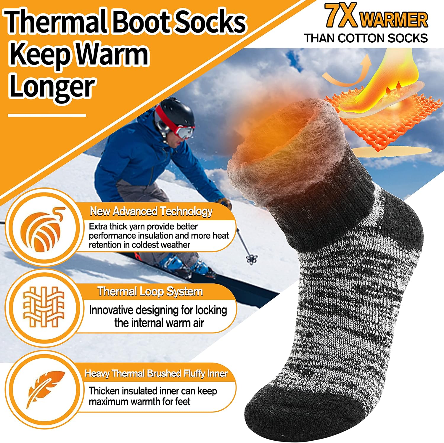Detalle 1 de Welwoos Thermal Socks 3-Pack