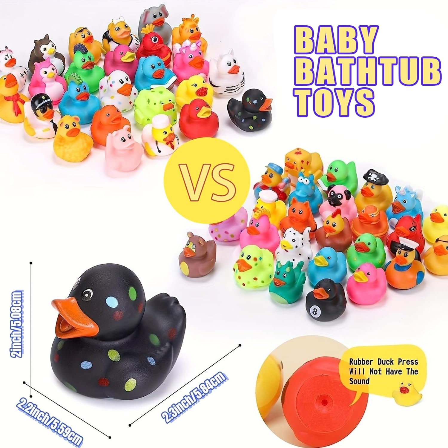 Detalle de LINICE 30 Rubber Ducks Bulk Pack 🦆