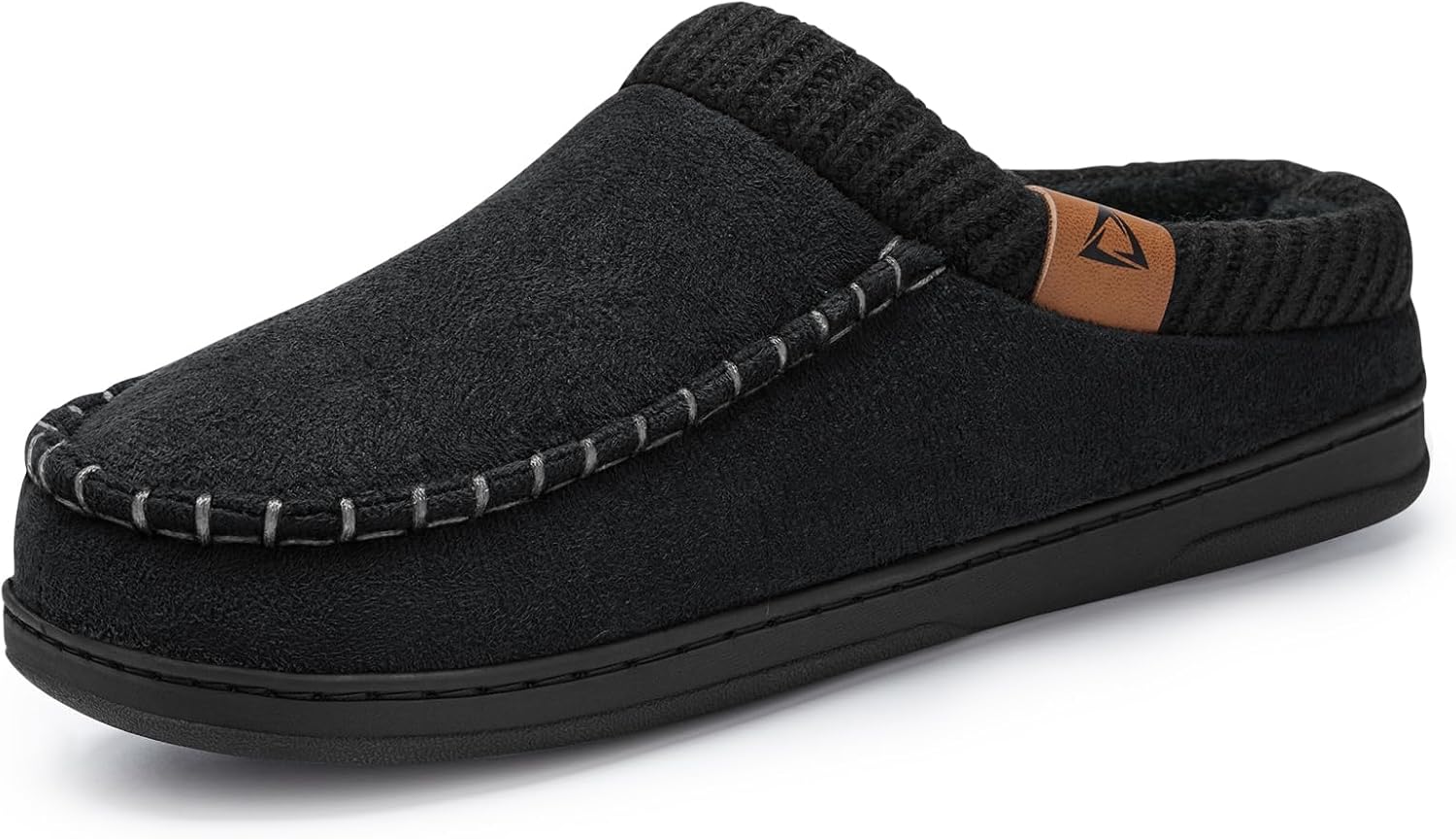 Detalle de ATHMILE Men's Moccasin Slippers Memory Foam