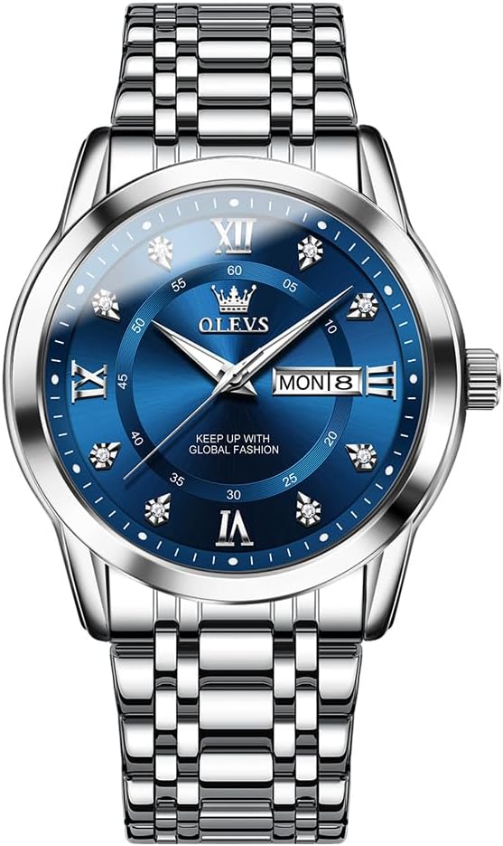 Thumbnail 6 de OLEVS Montres Hommes Diamant 30M