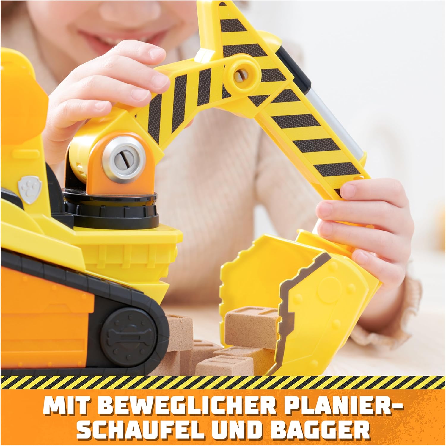 Thumbnail 2 de Rubble & Crew Großes Planierraupen-Baufahrzeug (Deluxe) mit Licht & Geräuschen – inkl. Rubble-Figur