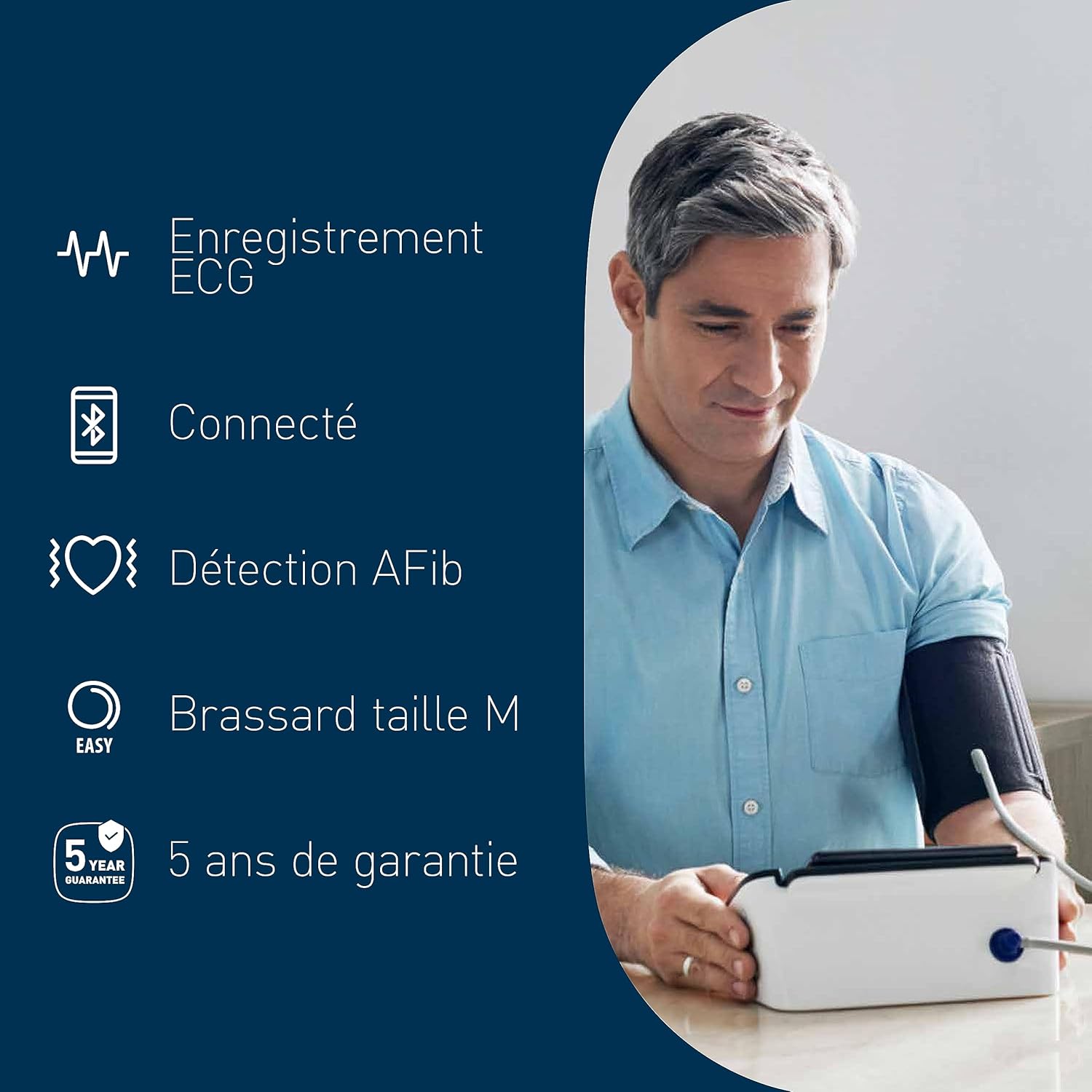 Detalle 1 de OMRON Complete Tensiomètre Bras et ECG 2 en 1