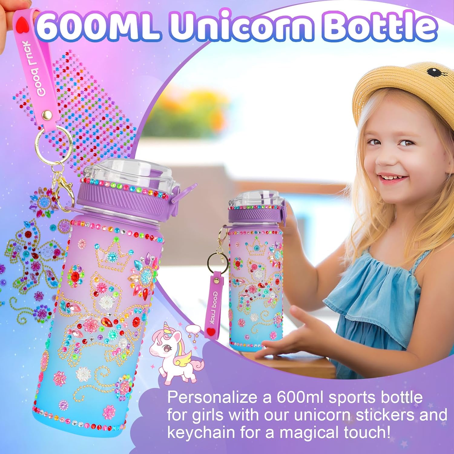 Detalle de Jenria Unicorn Gift 600ml for Girls
