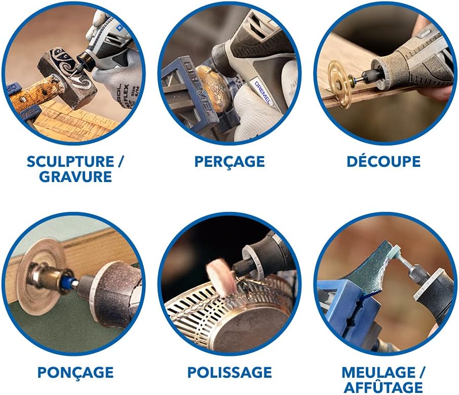 Thumbnail 4 de Dremel 4250 Outil rotatif multifonction 175 W à vitesse variable (5000–35000 tr/min) avec 35 accessoires