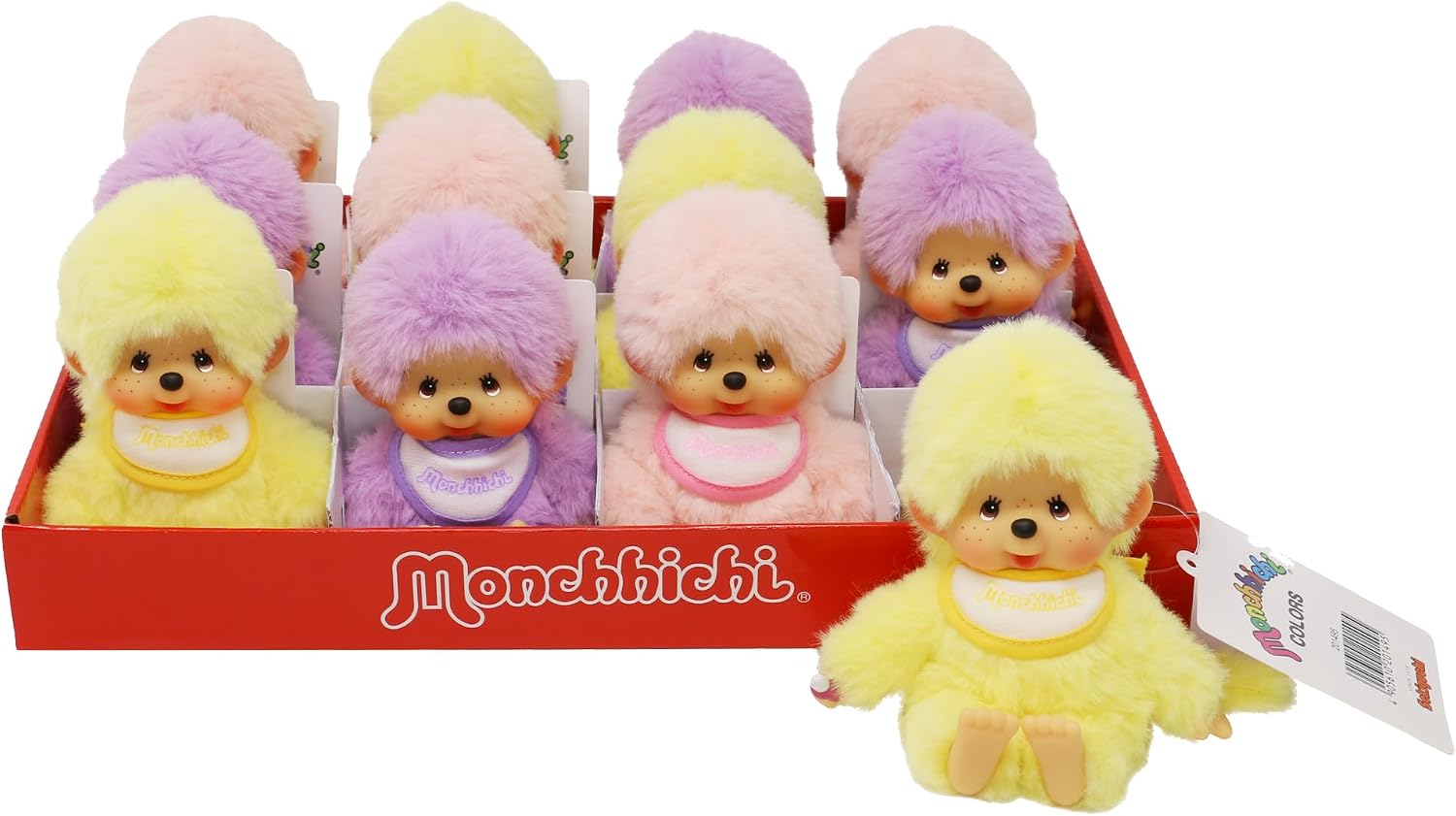 Detalle de Sekiguchi 201495 Original Monchhichi-gosedjur, ca 15 cm med napp