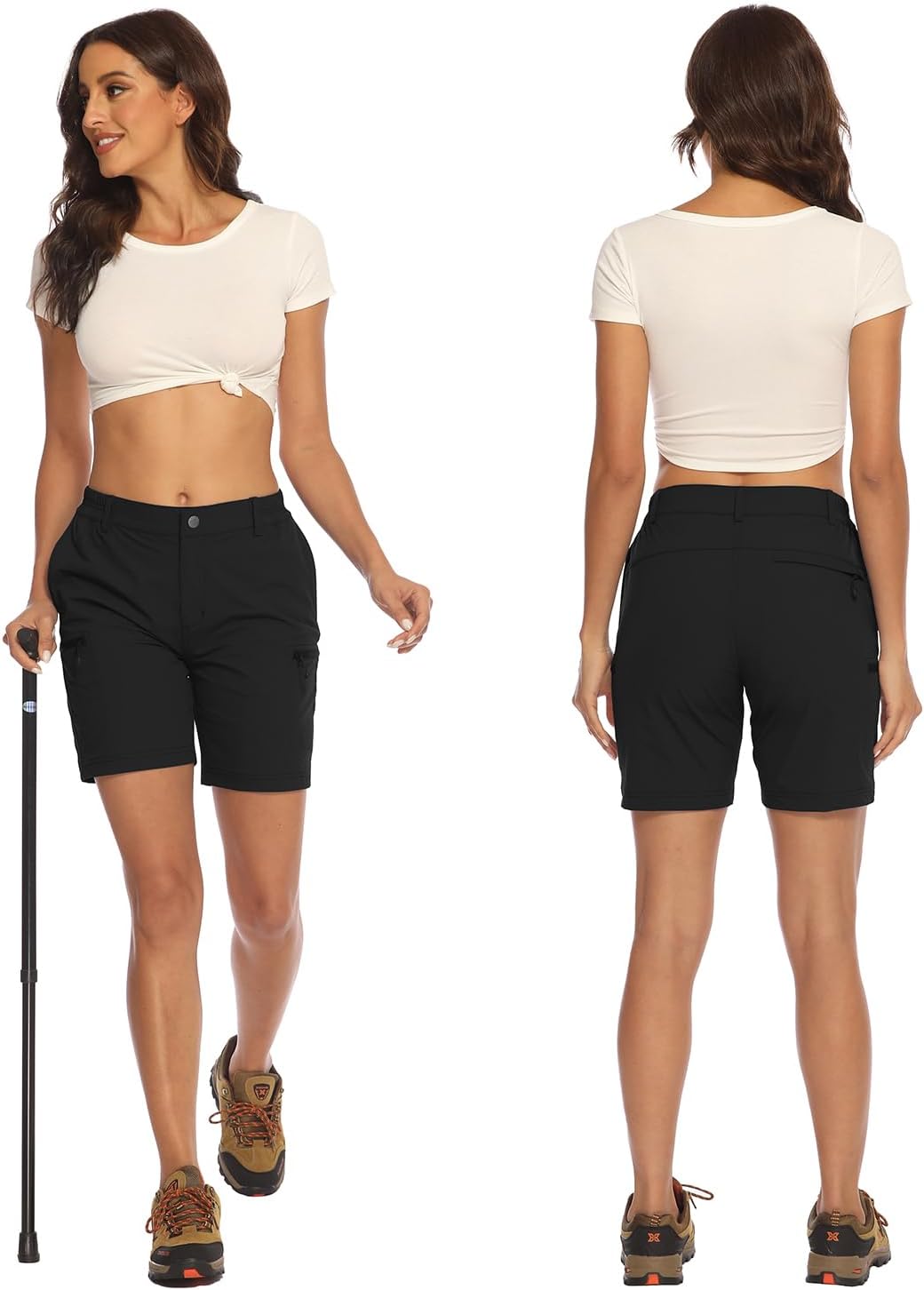 Thumbnail 1 de donhobo Women's Walking Hiking Shorts – Lightweight Quick-Dry Cargo Shorts with UPF 30