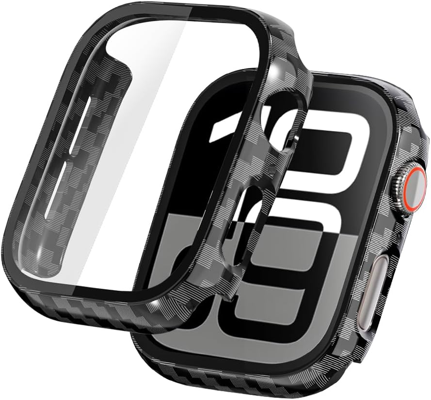 Detalle 2 de Apple Watch 46mm Hülle, 2er Set Schwarz