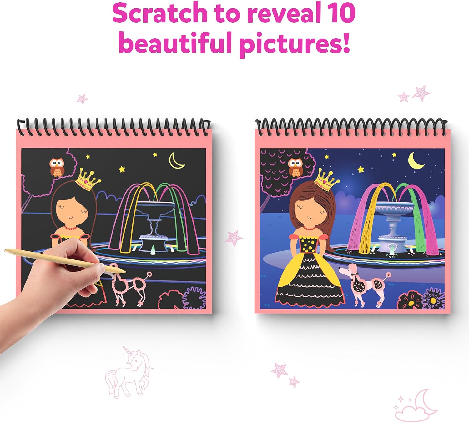 Thumbnail 4 de Skillmatics Scratch Art Book — 30+ Stickers
