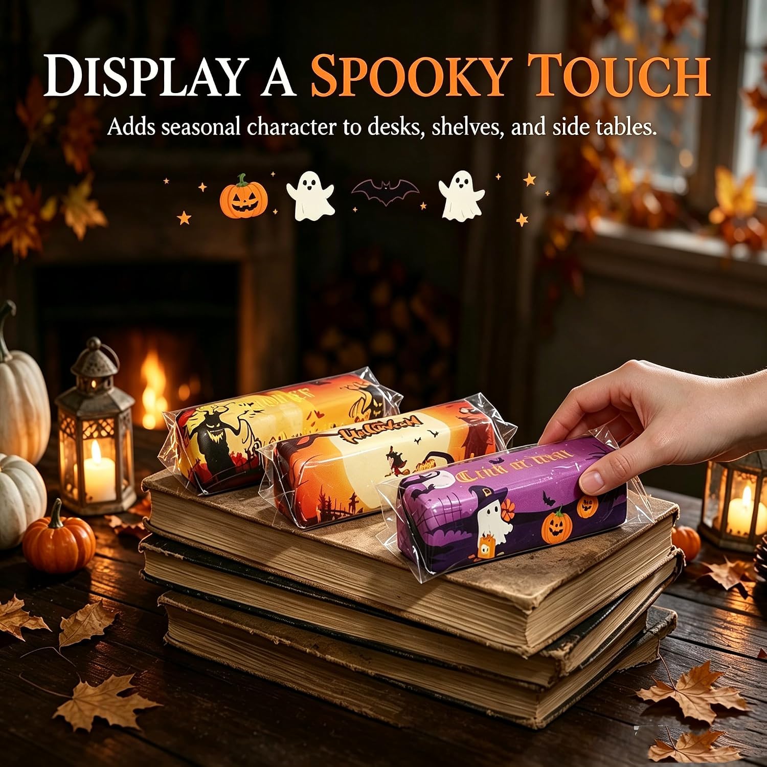 Detalle de SUNOWE 3-Piece Halloween Butter Squishy Set, Slow-Rebound Fidget Toy