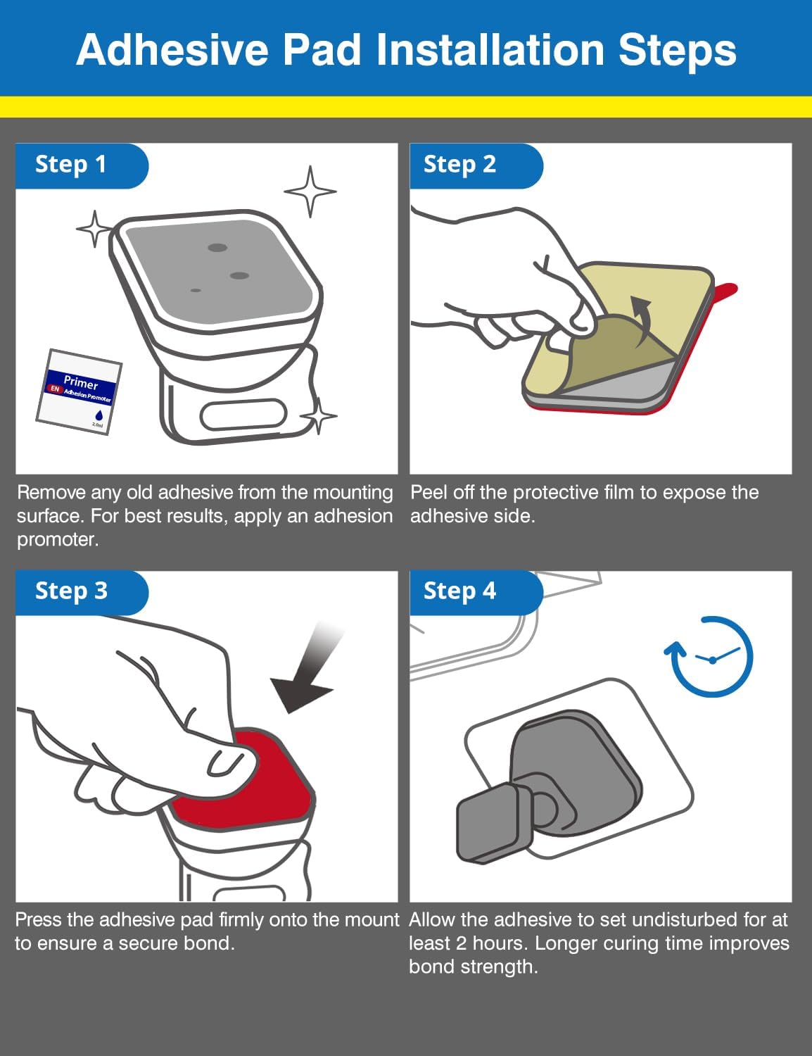 Thumbnail 2 de Tapsi Adhesive Pads for Nextbase 322GW 4-pack
