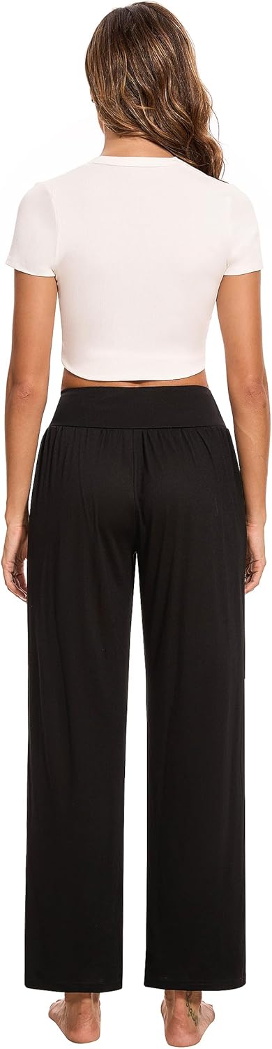 Thumbnail 4 de Marvmys Pantalon de Yoga Femmes avec Poches – Pantalon de sport coton pour yoga, fitness et running