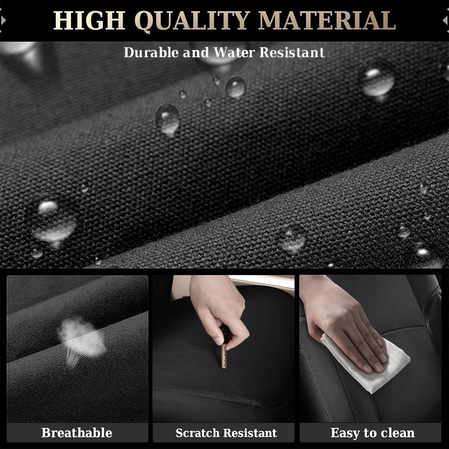 Thumbnail 3 de Waterproof Canvas Rear Seat Covers