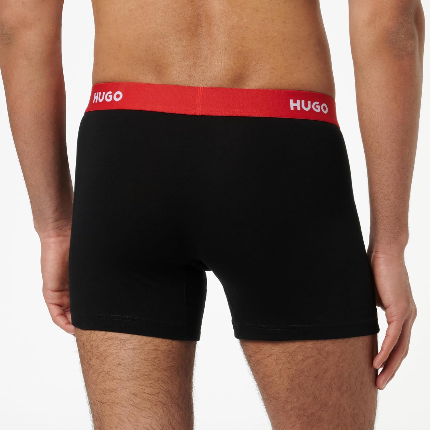 Detalle de Lot de 3 Boxers moulants avec logo en coton extensible