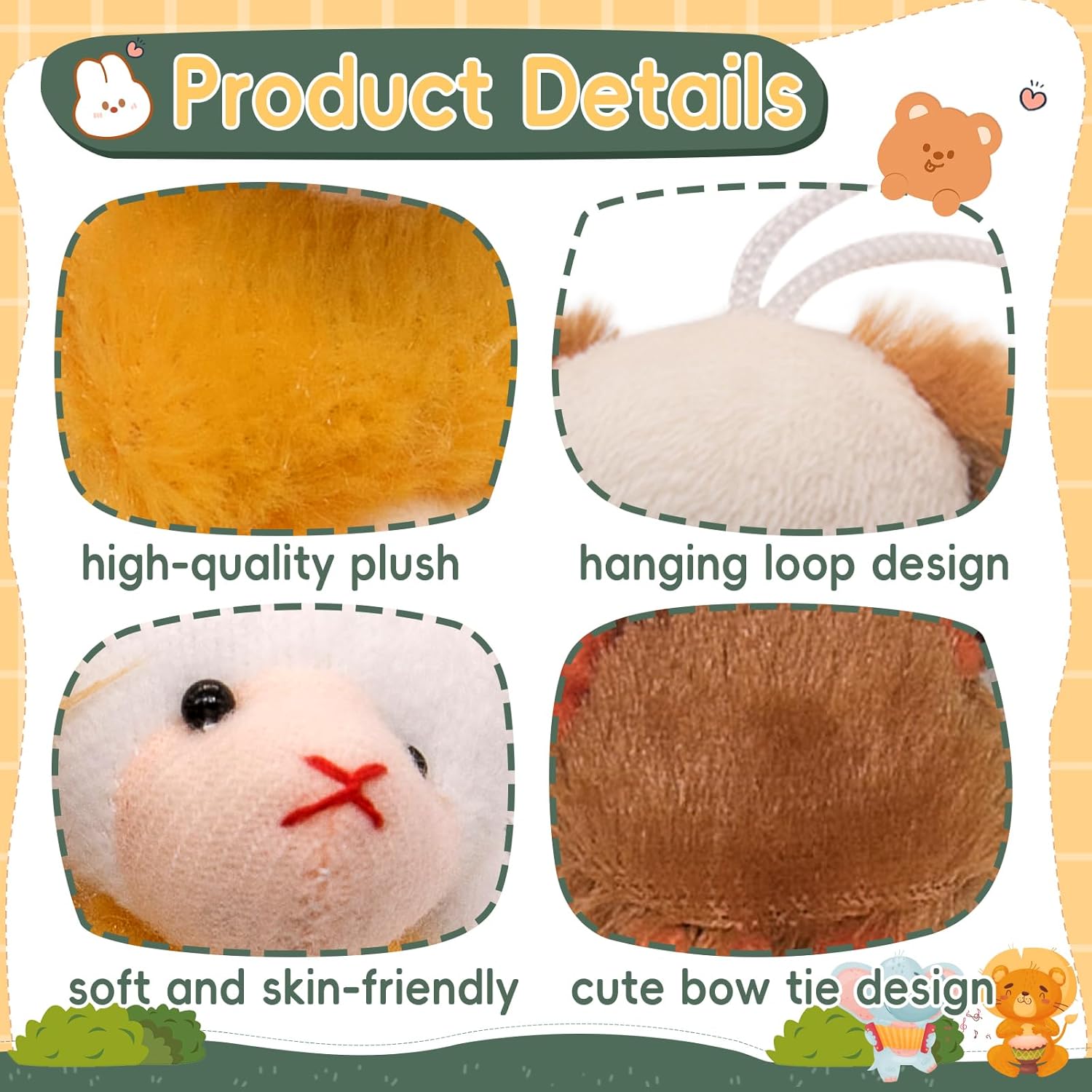 Detalle de JoyRapt 24 Pack Small Stuffed Animals 24PCS