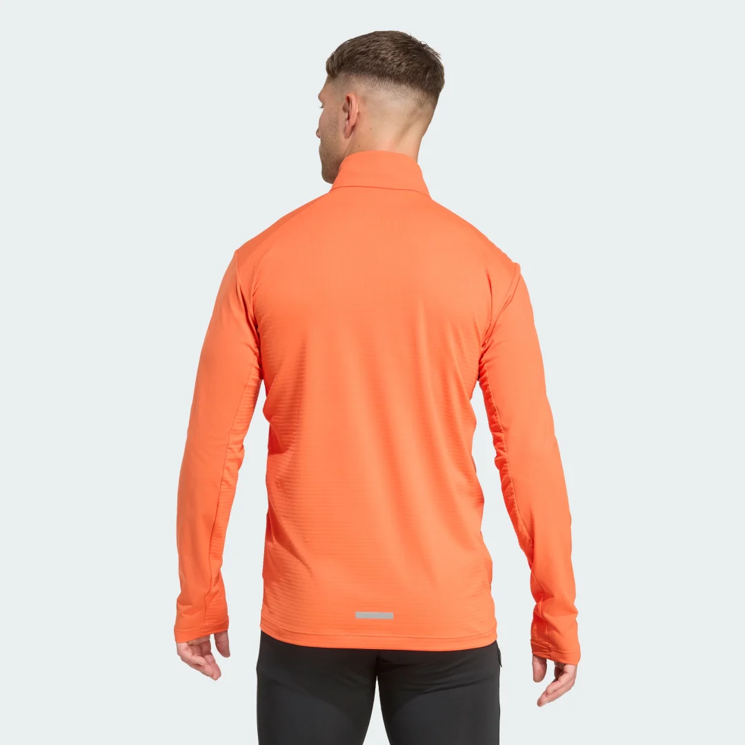 Thumbnail 1 de Adidas Terrex Xperior: camiseta manga larga con cremallera hasta el pecho en color naranja