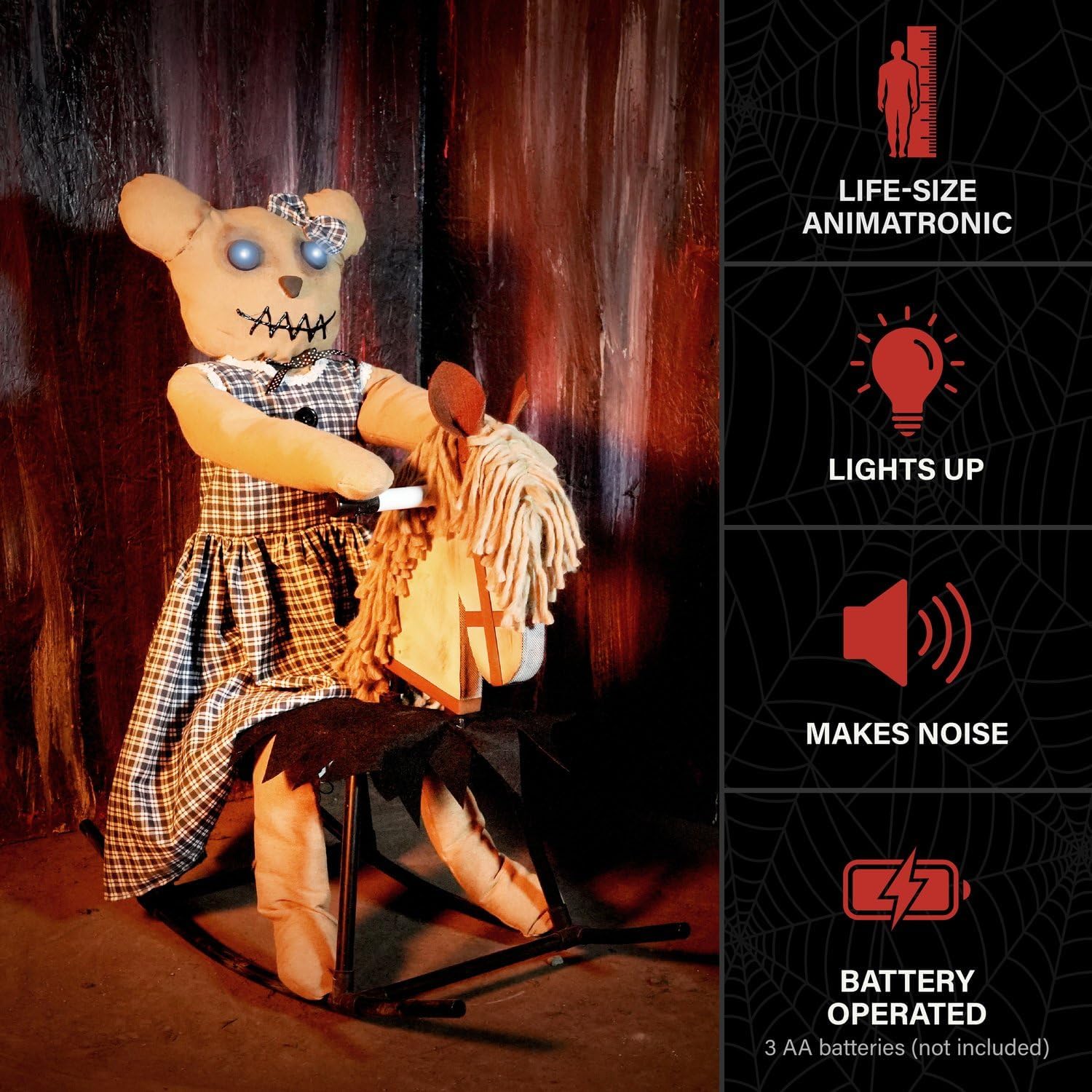 Detalle de Haunted Hill Farm Bear Animatronic, 2.1-Ft.