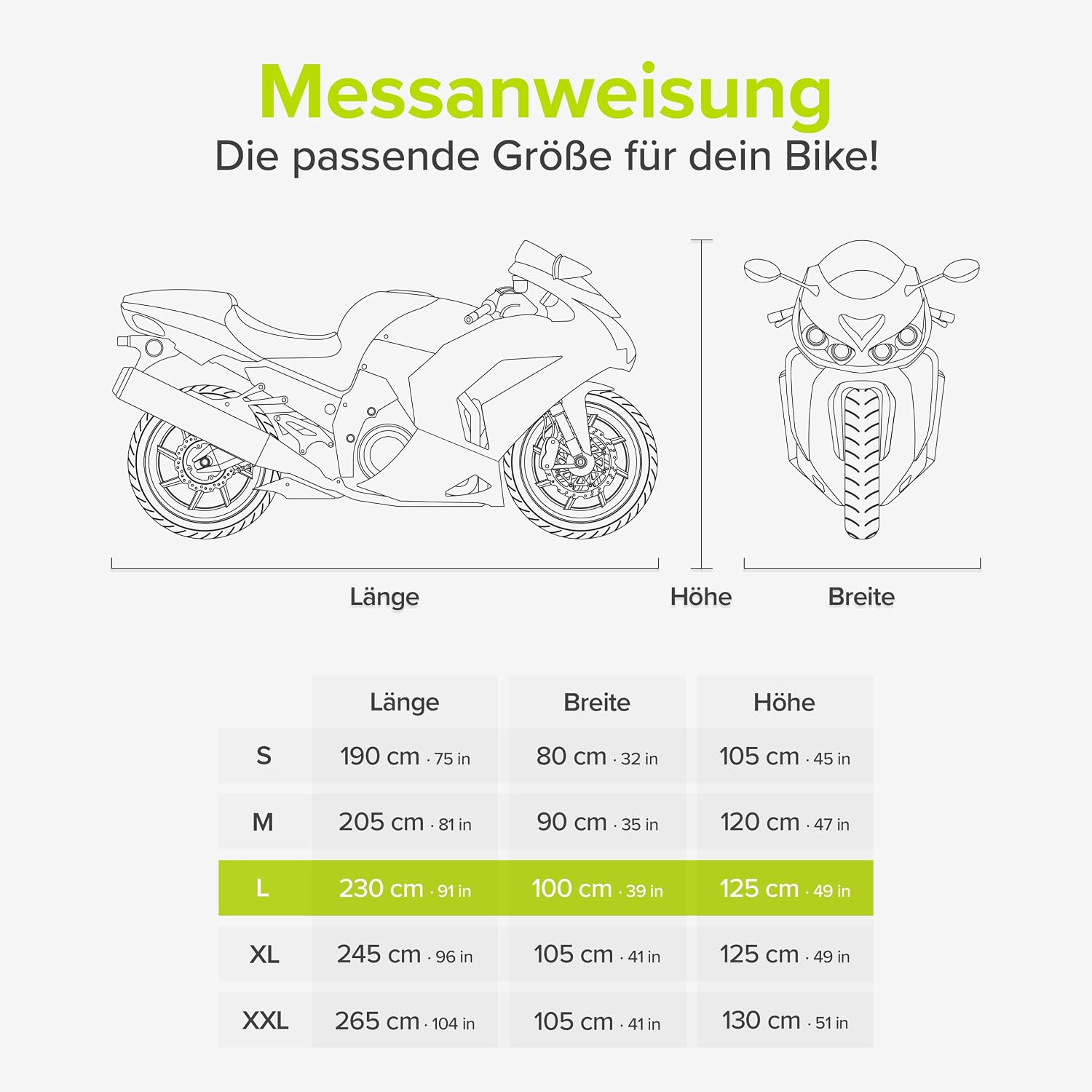 Thumbnail 5 de Velmia Motorrad Abdeckplane Extrem hitzebeständig 300°