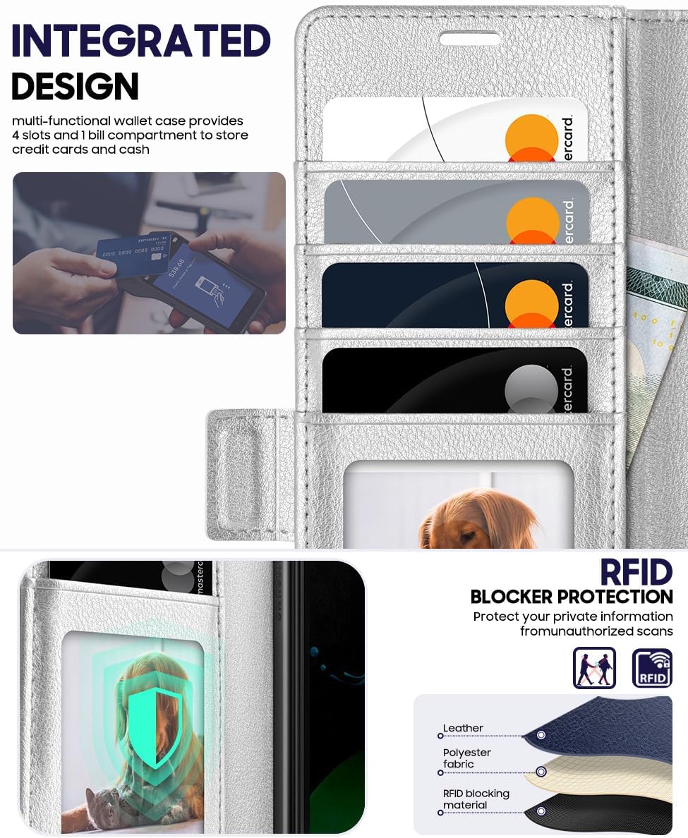 Thumbnail 2 de OCASE Hülle für Galaxy Z Fold7 – Premium PU Leder, RFID-Schutz, Standfunktion, 4 Kartenfächer