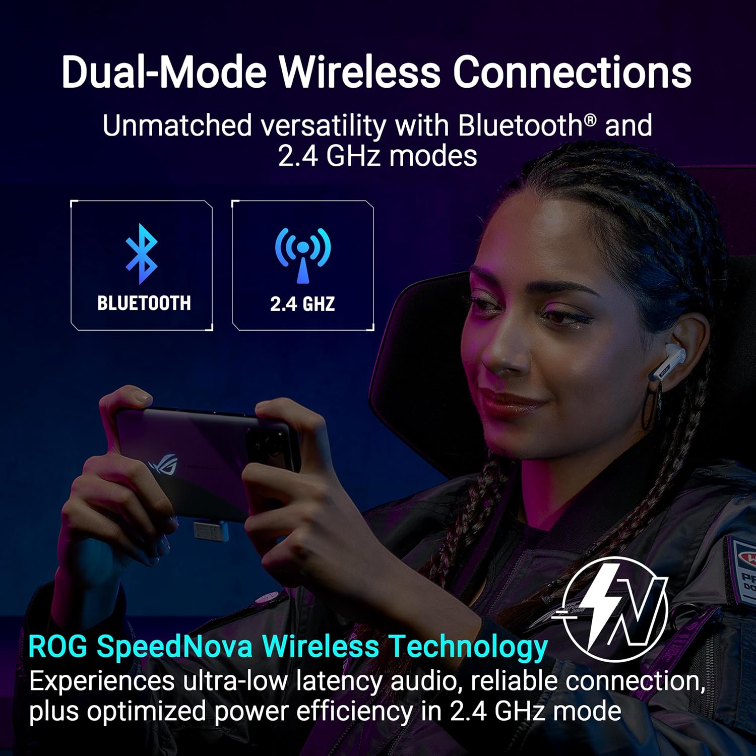 Detalle 2 de ASUS ROG CETRA True Wireless 24 bits