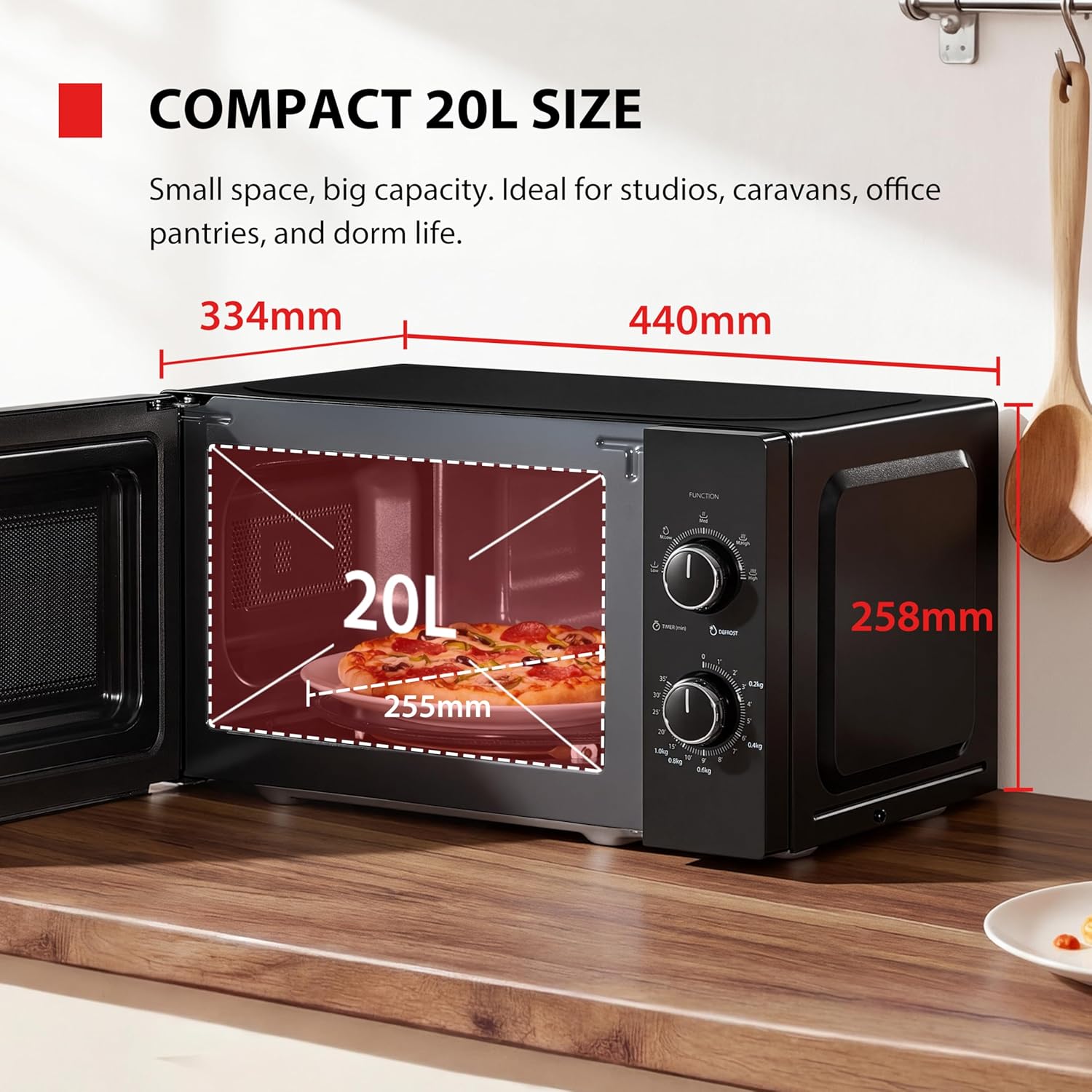 Detalle de TOSHIBA MW2-MM20PF 20L 700W Microwave