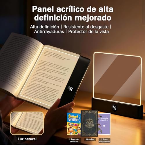 Thumbnail 7 de Luz Plana para Libros Protección Ocular, CMINGKEJI – Lámpara de Lectura para Cama (Negro)
