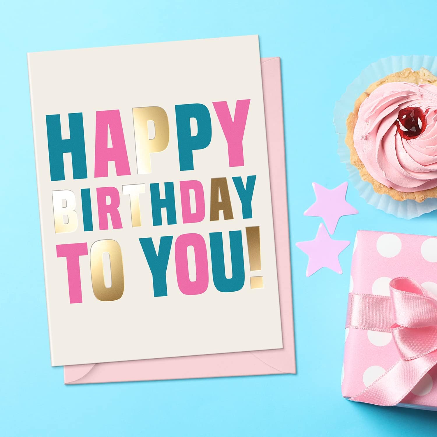 Detalle de Sweetzer & Orange 20 Assorted Birthday Cards with Envelopes and Storage Box