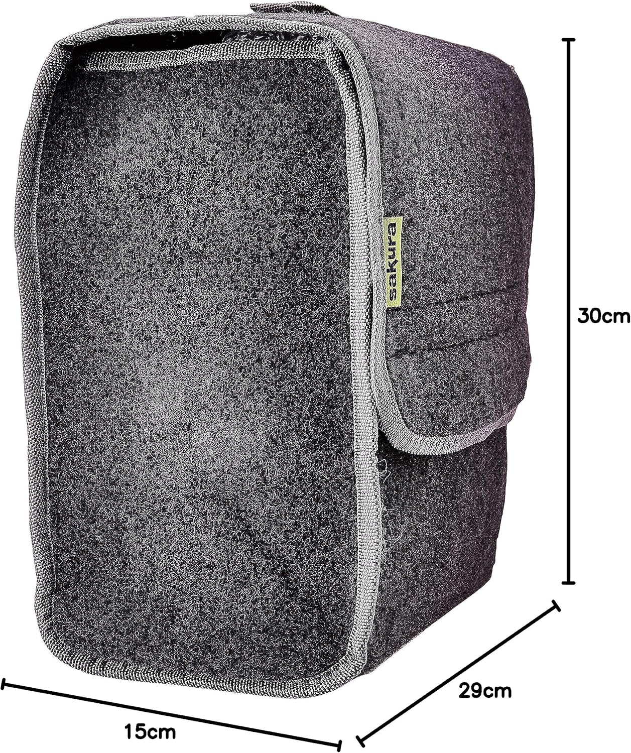 Thumbnail 3 de Sakura Small Flip-Top Boot Organiser SS5232 – Dark Grey Carpet