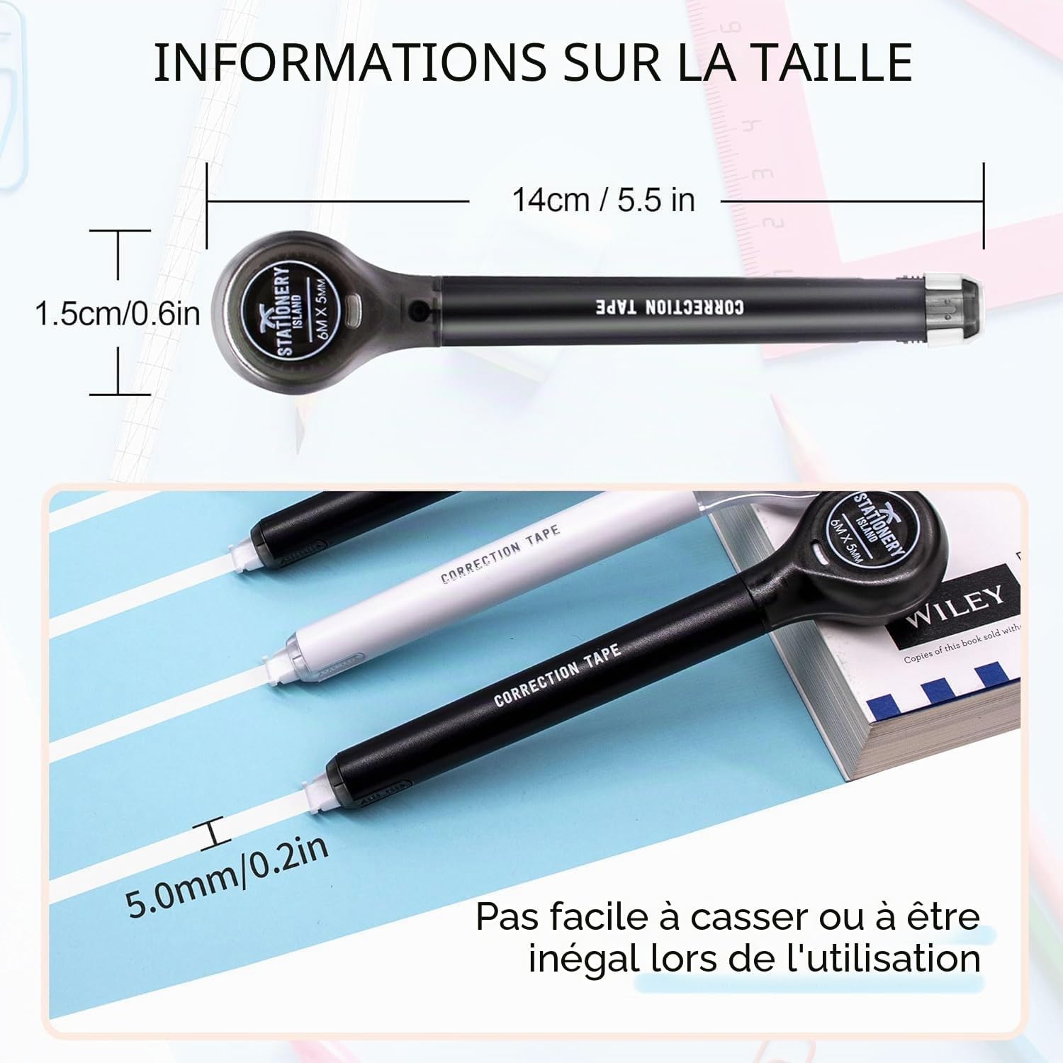 Detalle de STATIONERY ISLAND Correcteur Blanc 6 m