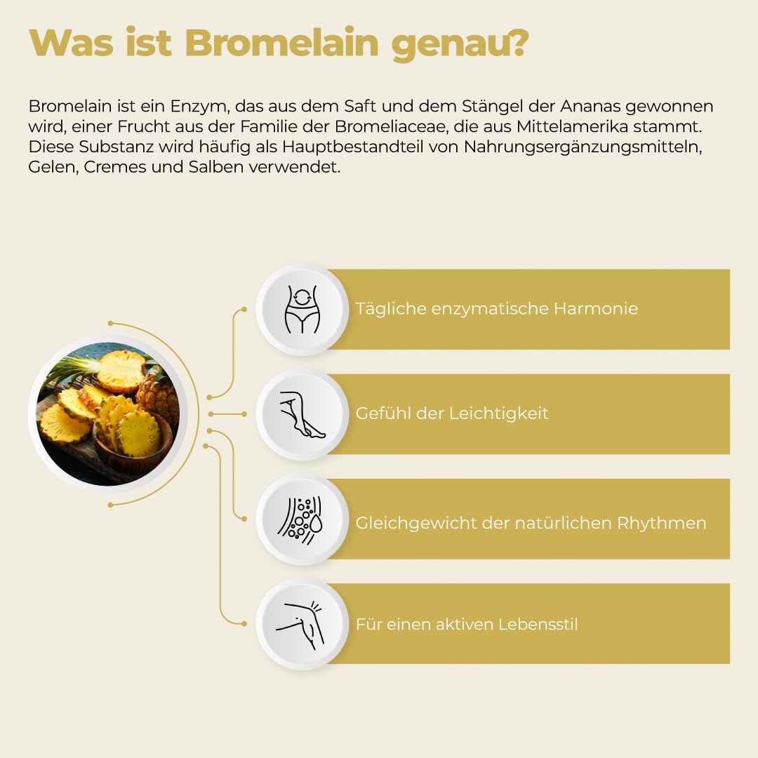 Detalle 2 de Bromelain Forte 5000 GDU Magenresistent 200 Tabletten