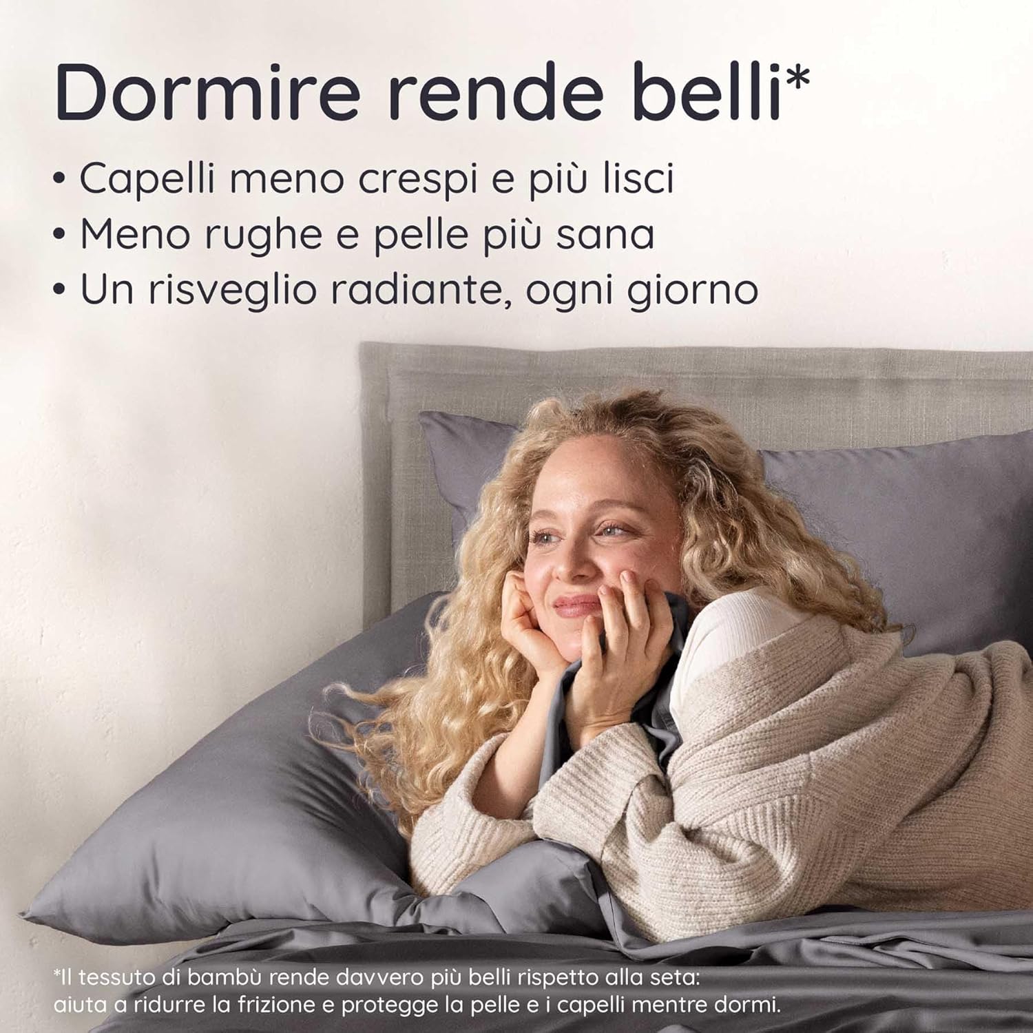 Detalle de Bambaw Federe in bambù 50x70 cm (confezione da 2) anallergiche e antiacaro, grigio scuro