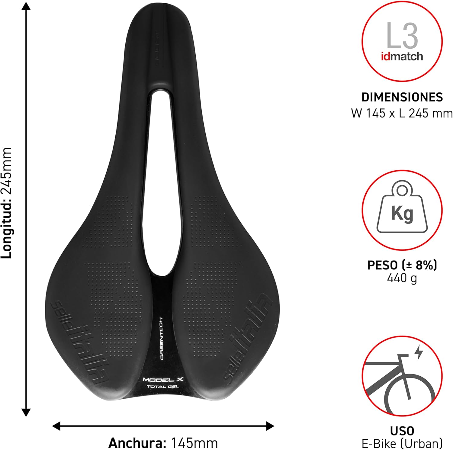 Thumbnail 6 de Selle Italia Model X Sillín Verde Sostenible