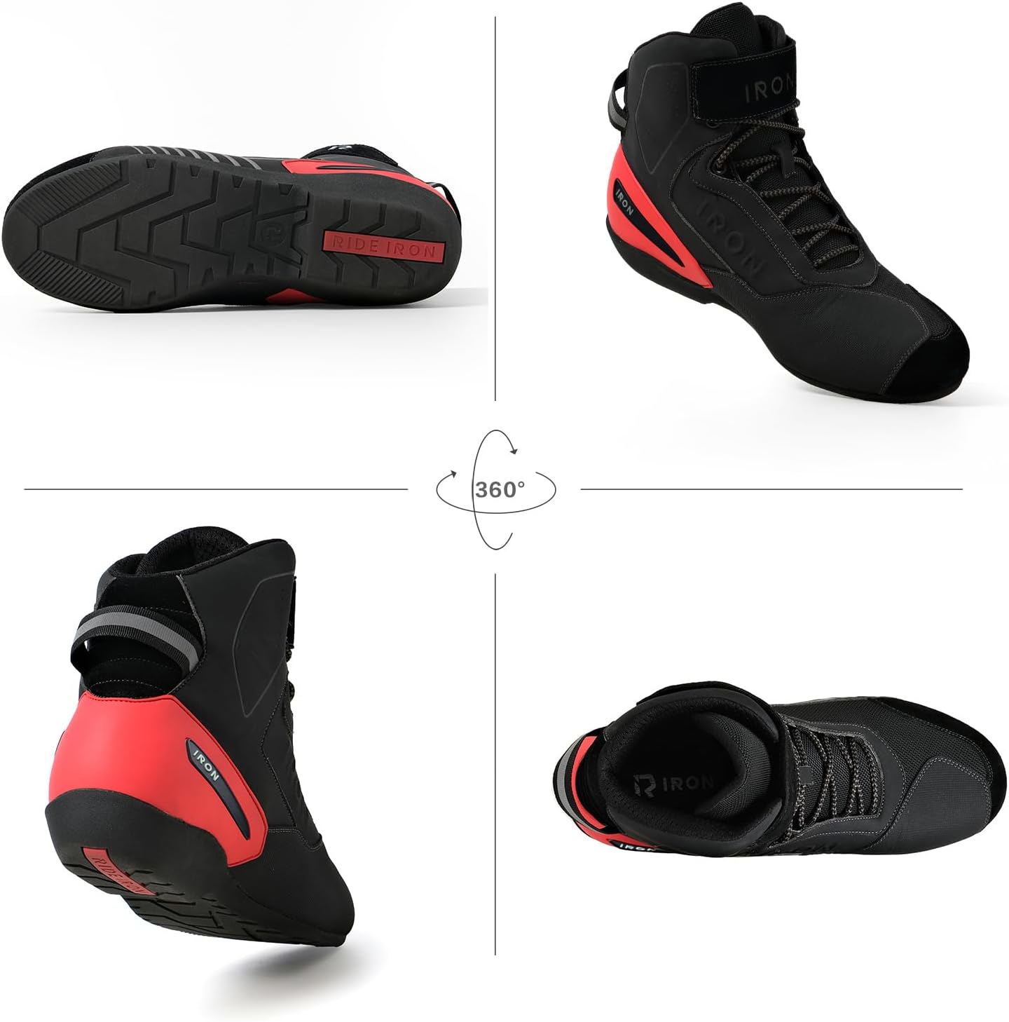 Thumbnail 6 de RIDEIRON Motorcycle Riding Shoes for Men: All-Season, Protective, Everyday Comfort