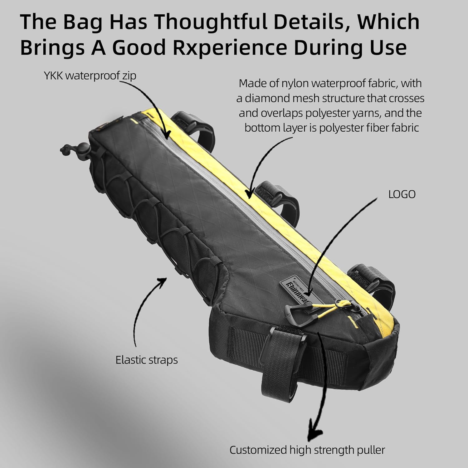 Thumbnail 6 de Rhinowalk Waterproof Bike Frame Bag (Triangle) 2.4L – Under-Top Tube Pouch for Cyclists
