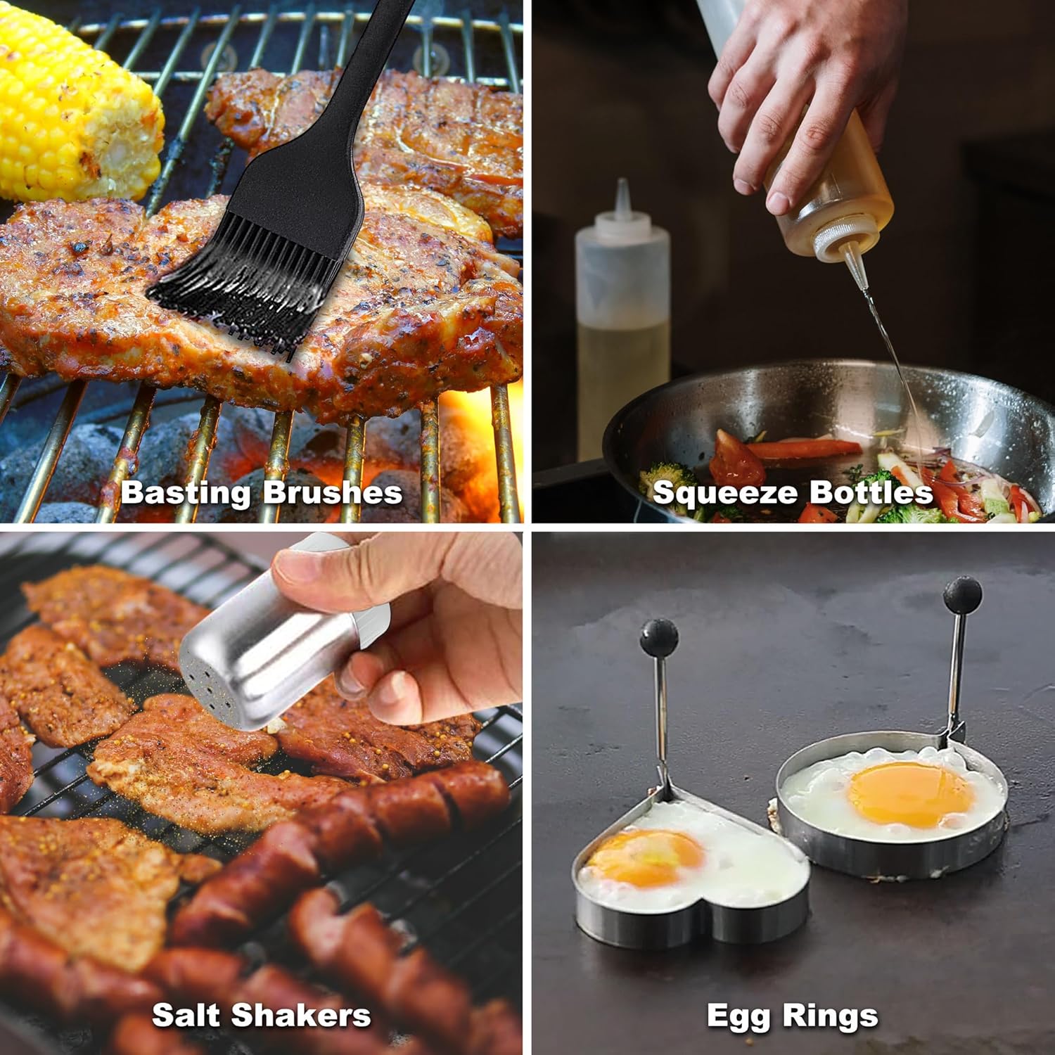 Detalle de ROMANTICIST 29-Piece Griddle Accessories Set for Flat Top & Teppanyaki Cooking