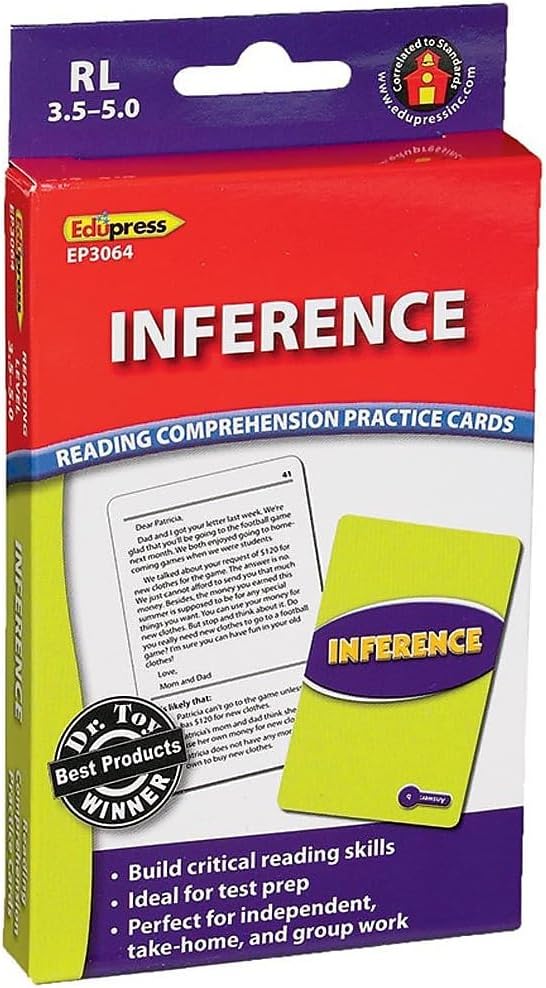 Detalle de EduPress Reading Comprehension Cards, Inference