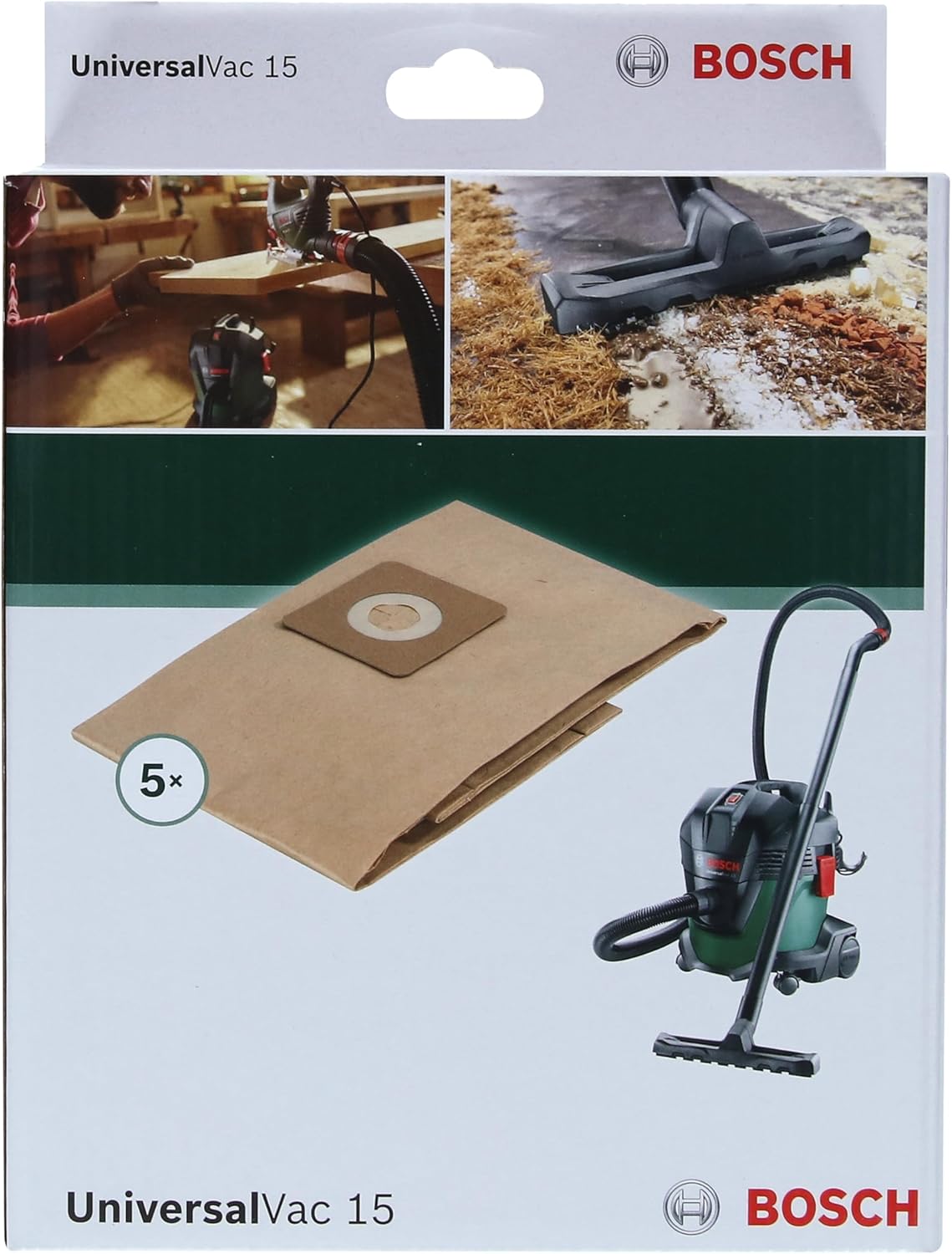 Thumbnail 1 de Bosch Accessori 5 sacchetti filtro di carta per UniversalVac 15