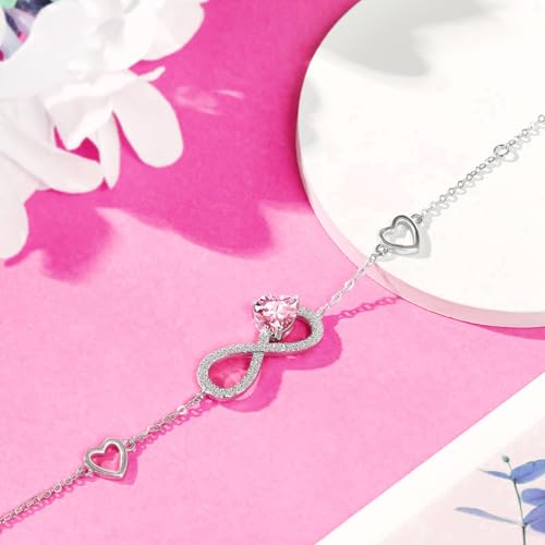Thumbnail 7 de Qings Infinito Corazón pulsera turmalina 18+5 cm