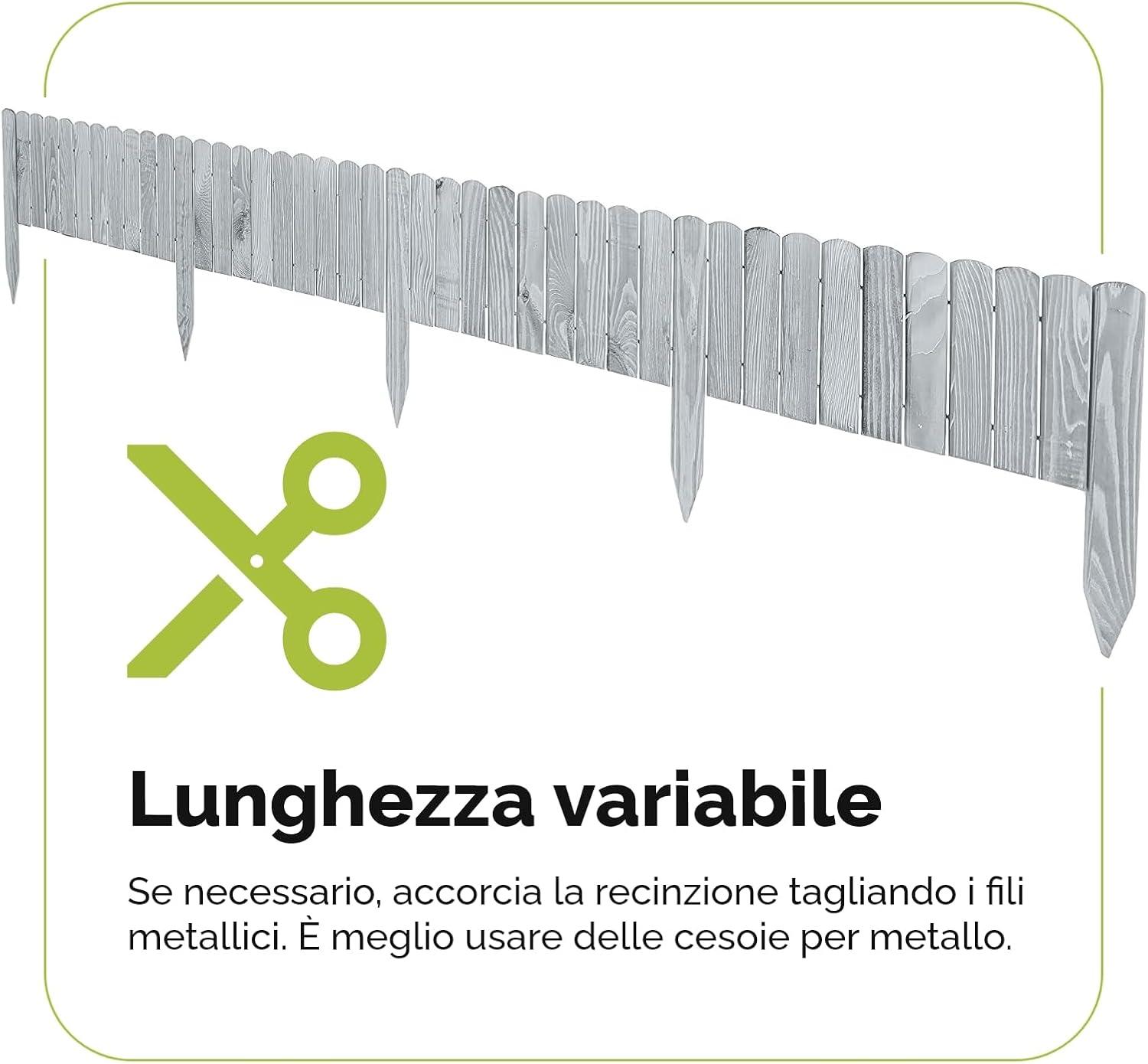Thumbnail 3 de Garronda Rollborder bordure flessibile per aiuole e prato, 200 cm, altezza 20 cm