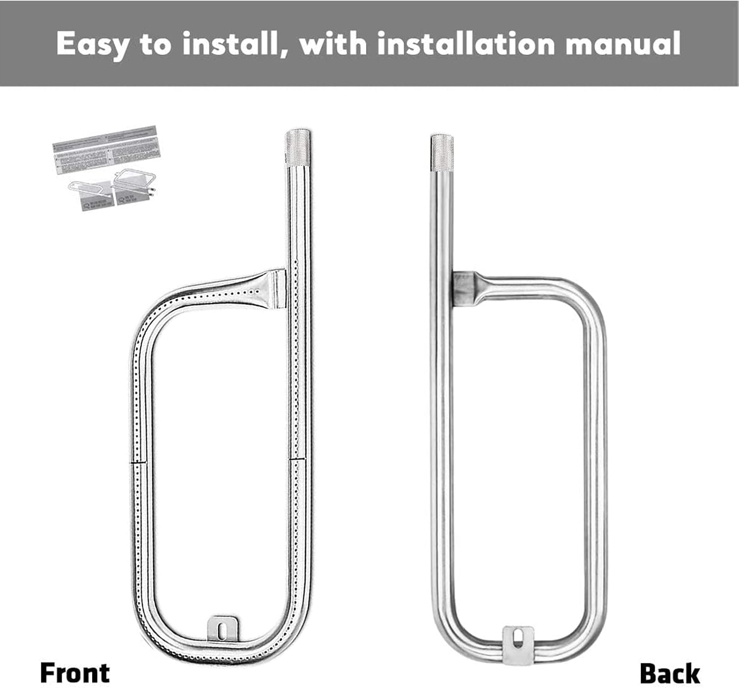 Thumbnail 6 de Uniflasy 41862 Brenner Ersatzteile für Weber Q200/Q220/Q2000/Q2200 – 52 cm, 304 Edelstahl
