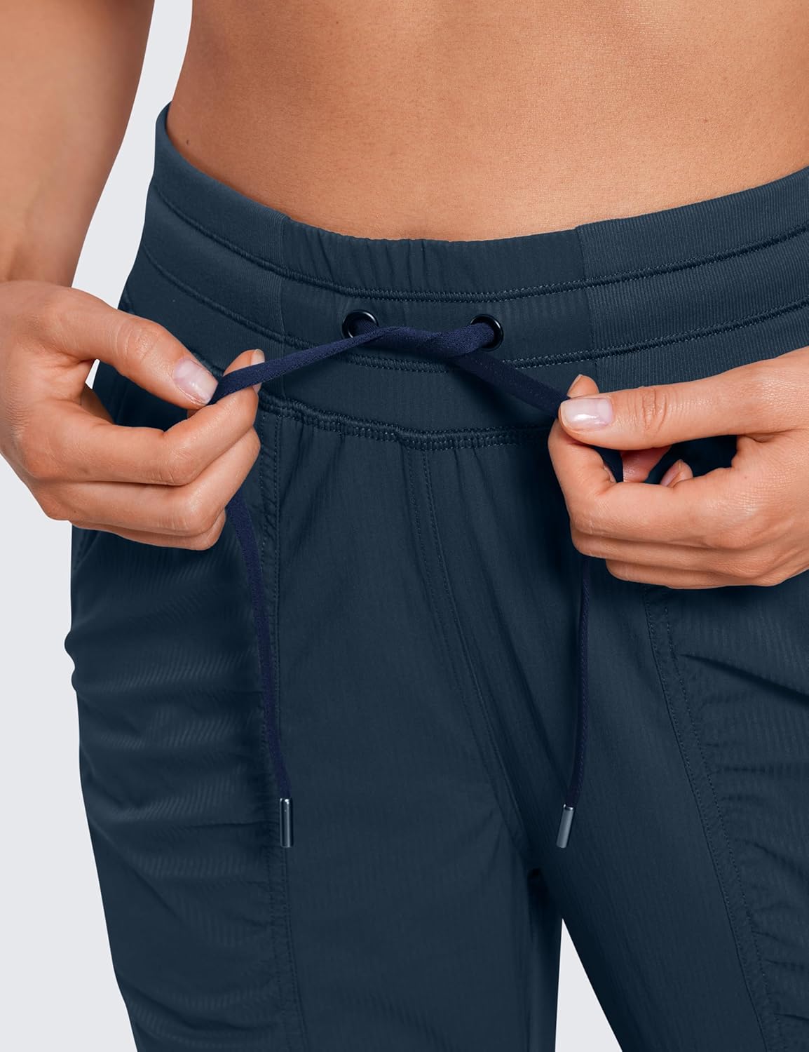 Detalle de CRZ YOGA Joggers d'entraînement légers à taille haute pour femmes avec poches