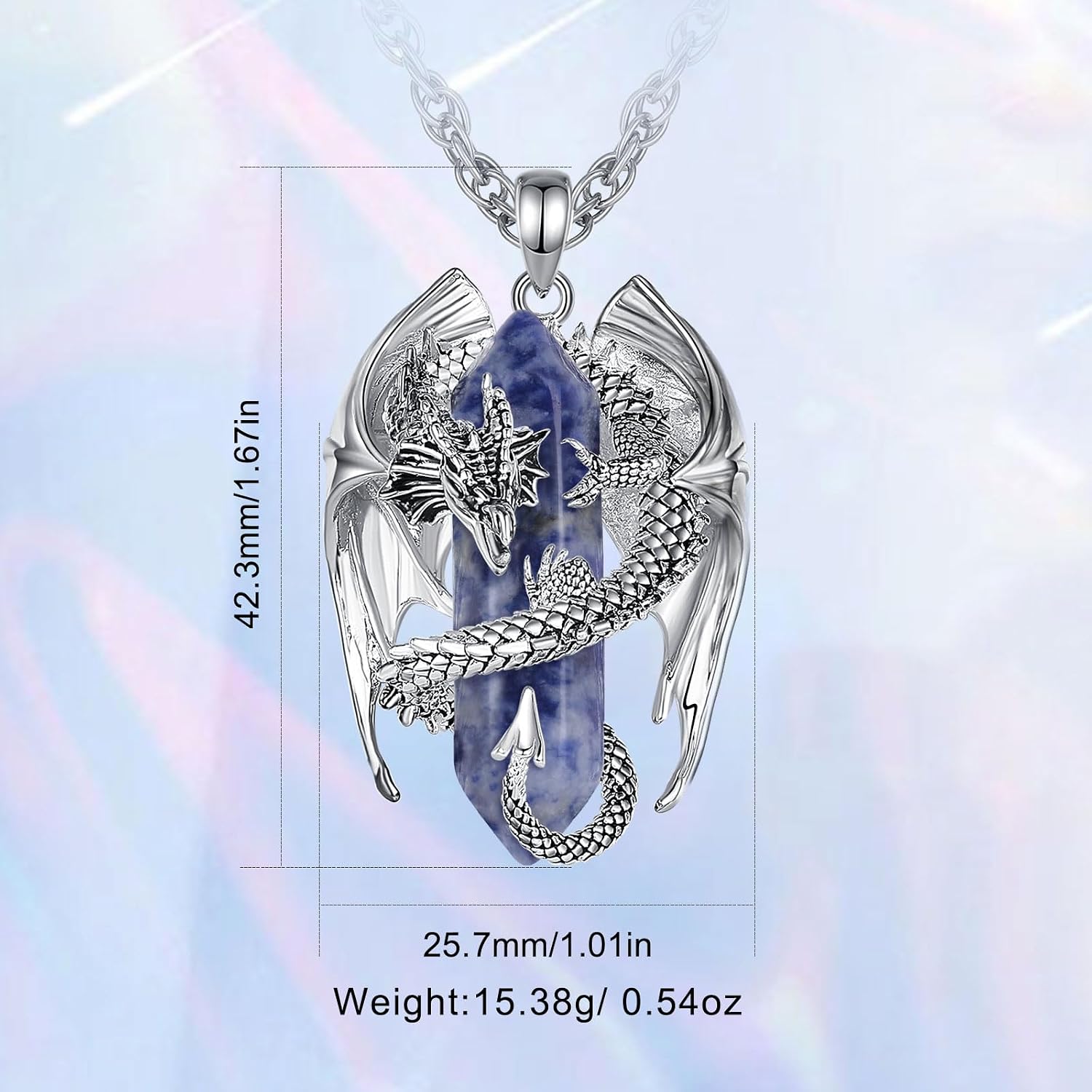Thumbnail 6 de INFUSEU Kristall Drachen Kette 42,3 mm