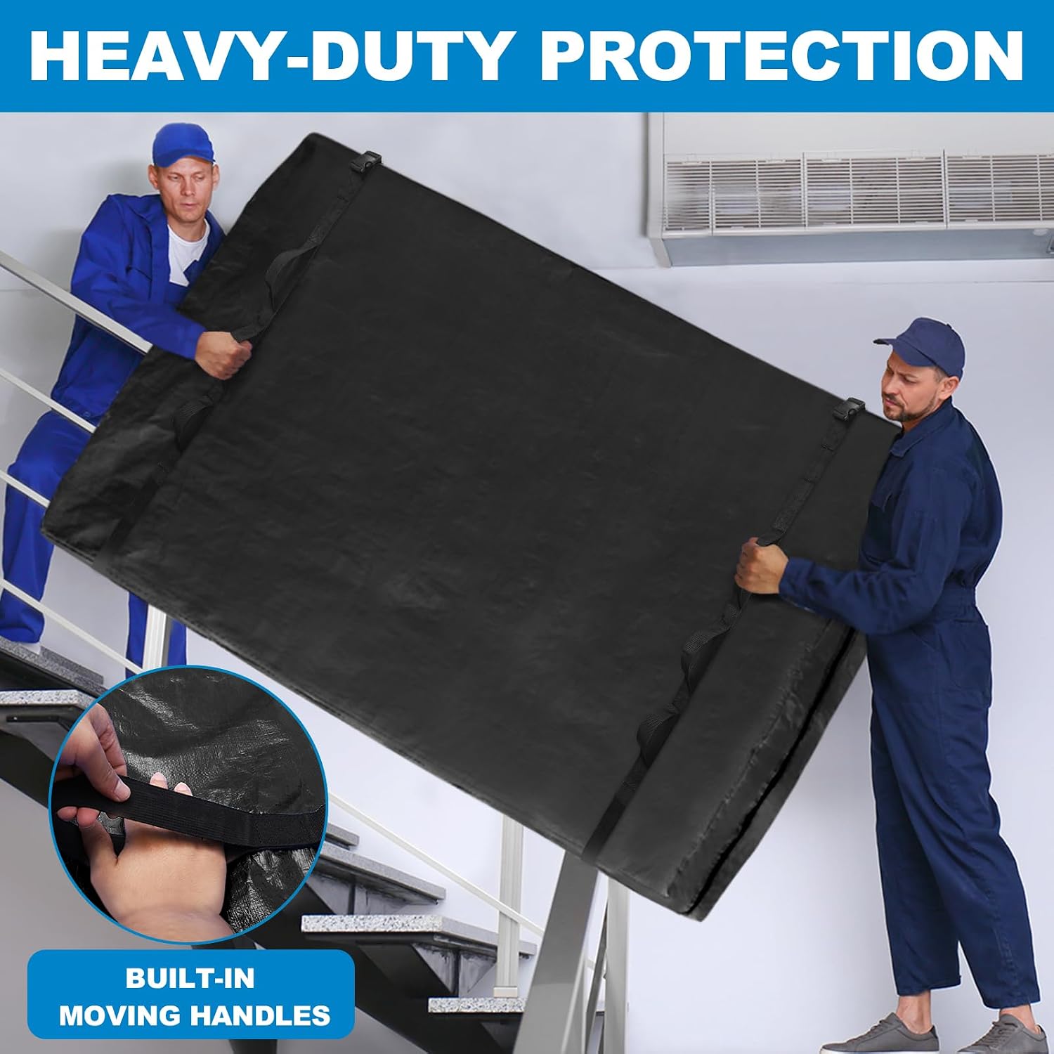 Thumbnail 6 de TICONN Queen Mattress Moving Bag, Water-Resistant PE Cover with Handles
