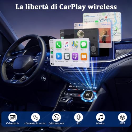 Thumbnail 7 de BSTOEM Adattatore Wireless 2-in-1 CarPlay/Android Auto USB-C: basta cavi, compatibilità ampia