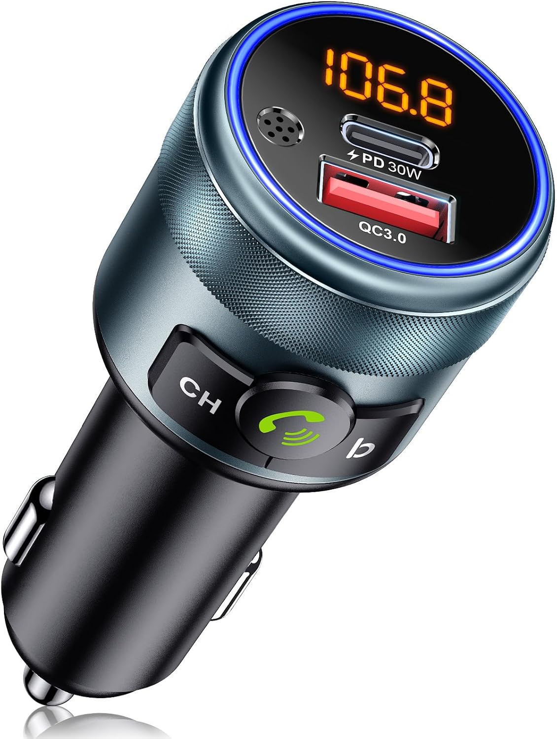 Detalle de GizmoVine Transmisor FM Bluetooth Coche 48W