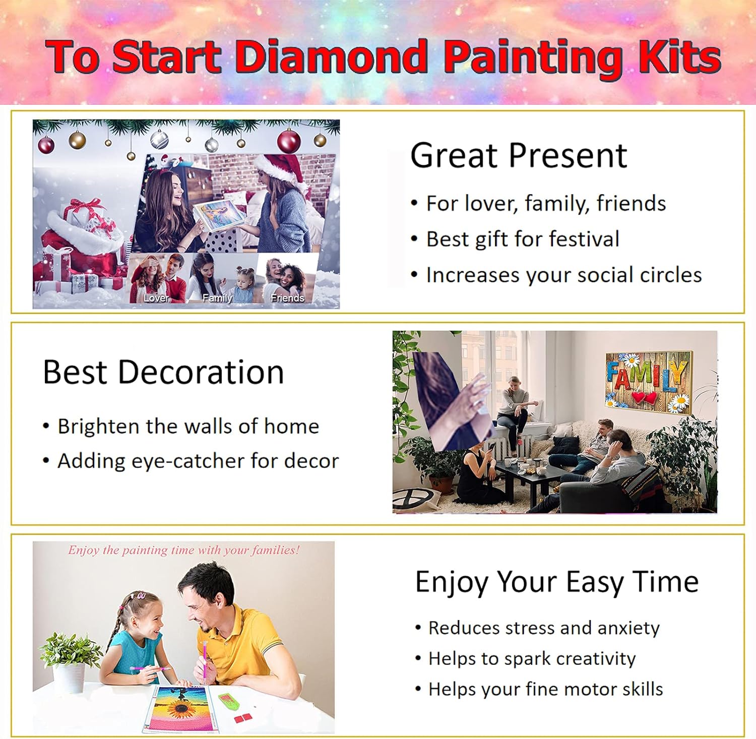 Thumbnail 5 de YALKIN 5D Diamond Painting XXL 40x80 cm