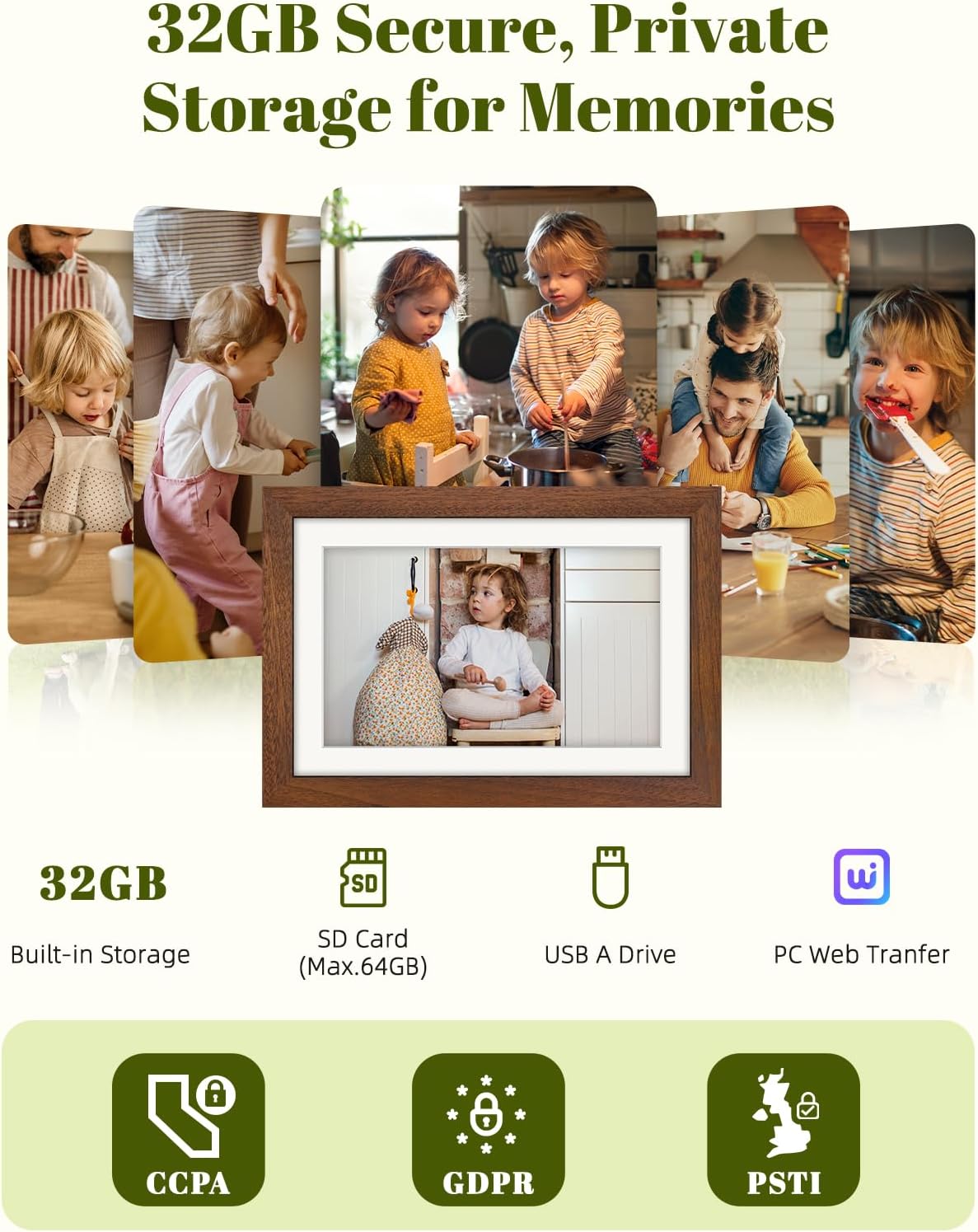 Detalle 2 de Eptusmey 10.1 Inch Digital Photo Frame 32GB